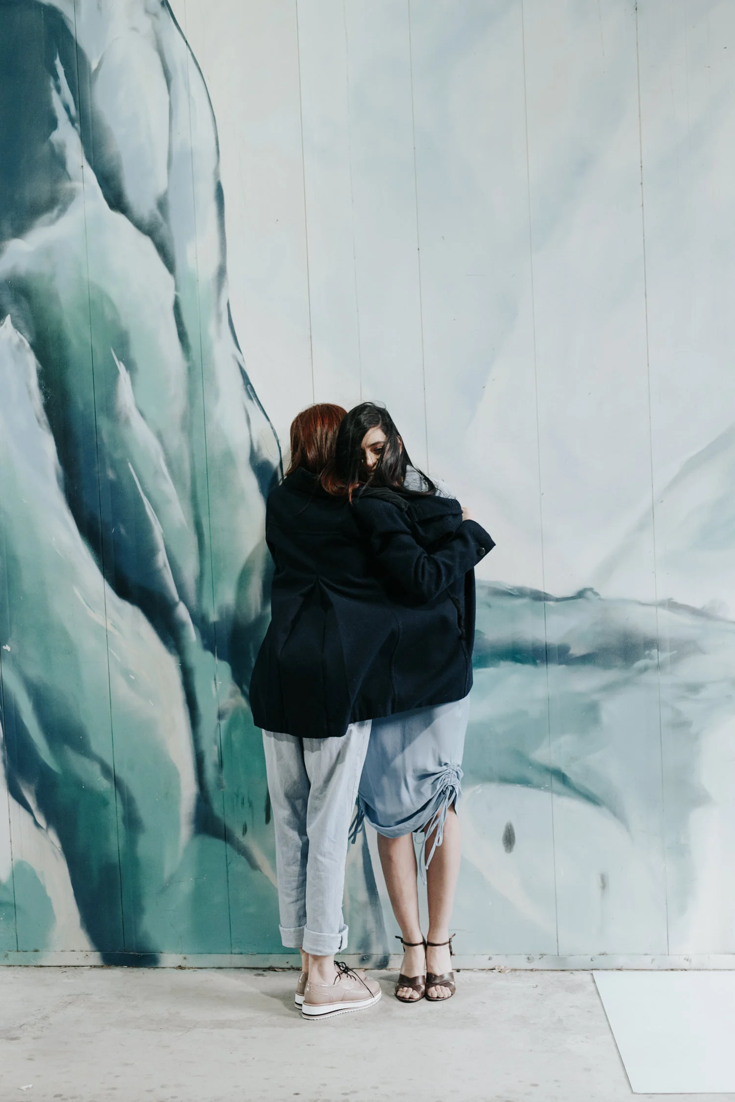 Tonal editorial / blue and green color fashion story featuring Hunter The Label, Poshaaq, Edition Label / photography by Jenny Wu Straight No Chaser Canberra