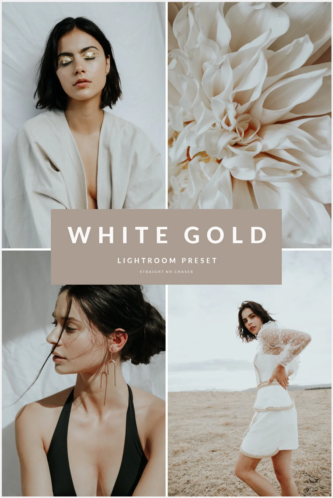 White Gold Minimalist Fashion Lightroom Preset