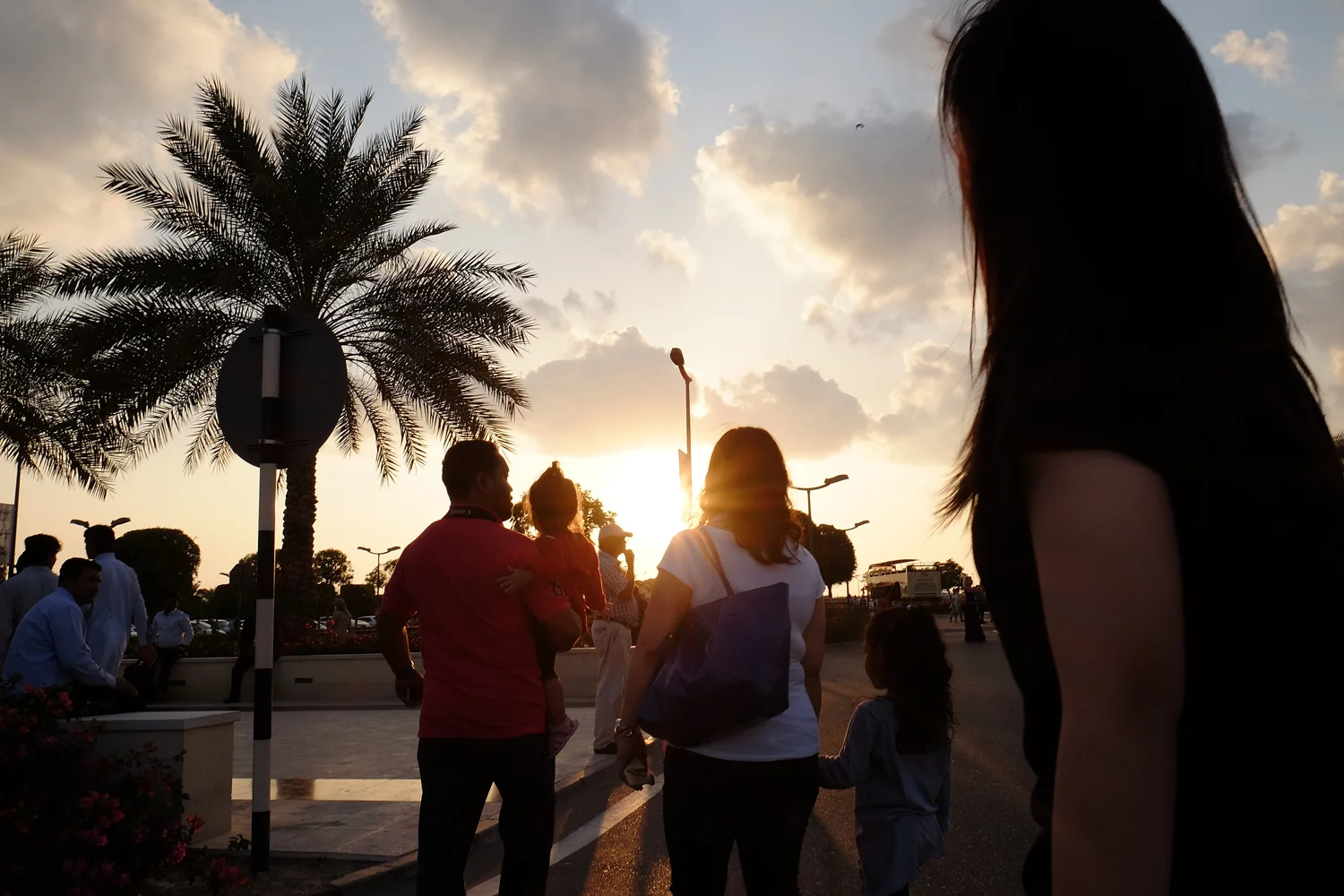 Walking into the sunset