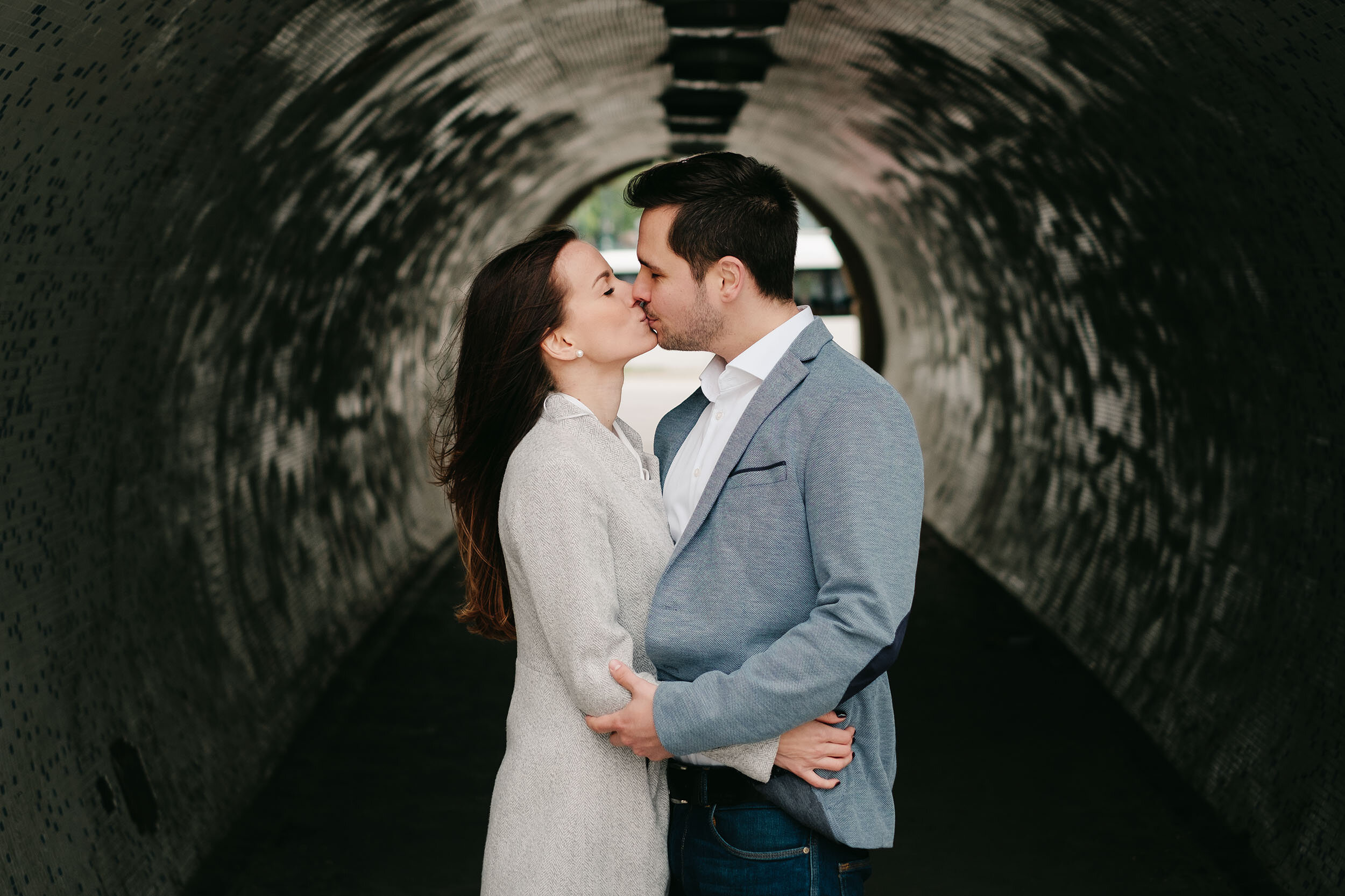 Jegyesfotózás (engagement session, e-session) a budapesti Lánchídnál