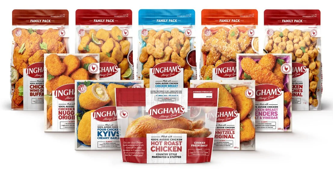  Ingham’s Brand Revitalisation. Tone of Voice. Brand Guidelines. Product Naming. Packaging Copy. 
