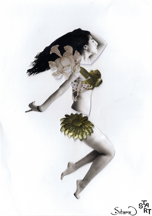 Model: April Ma. Collage: Alysha Radia.