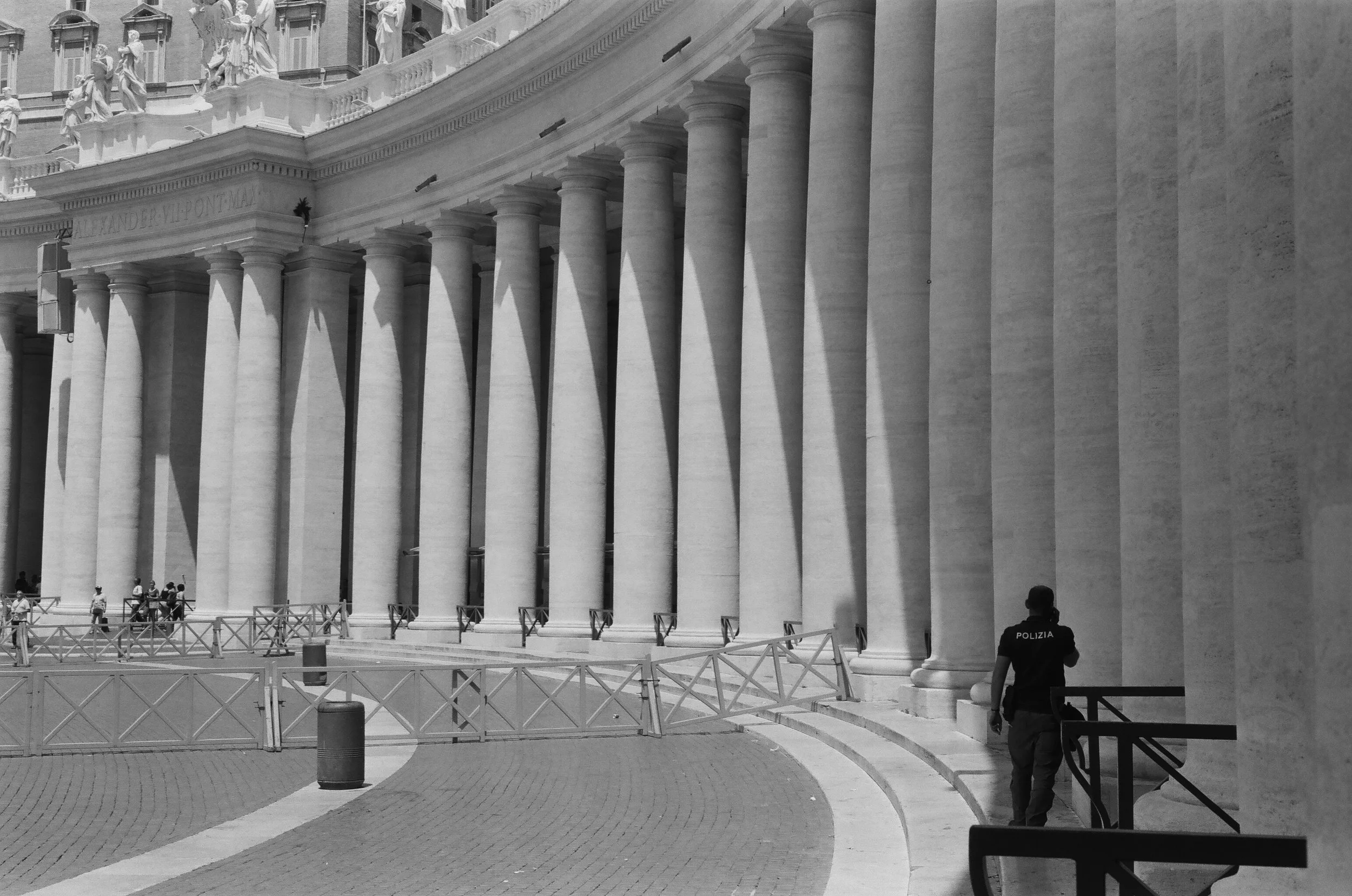 Policing Bernini's Colonnade