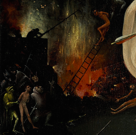 Close up of a Hieronymus Bosch. 