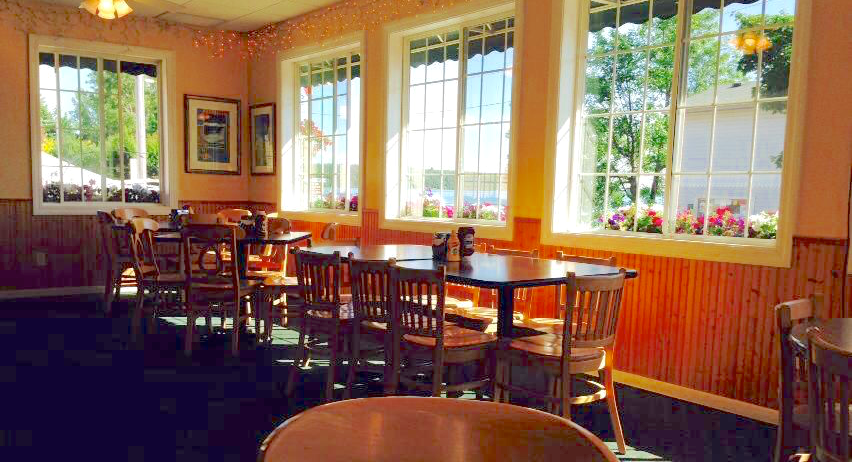Enjoy our bright dining room with the best view on Main Street!