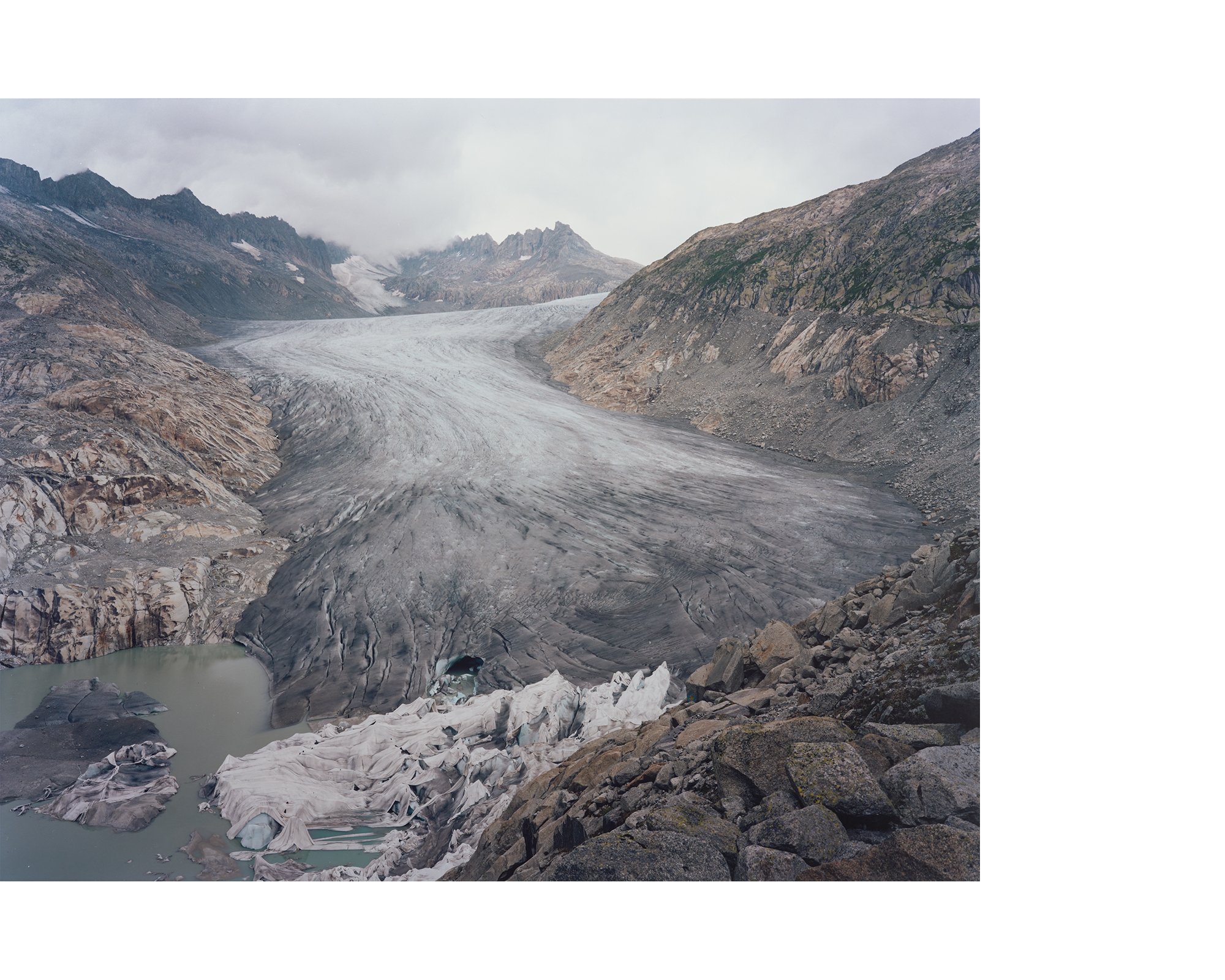 source Rhône, Glacier du Rhône, Furkapass. Alpes suisses. 2022