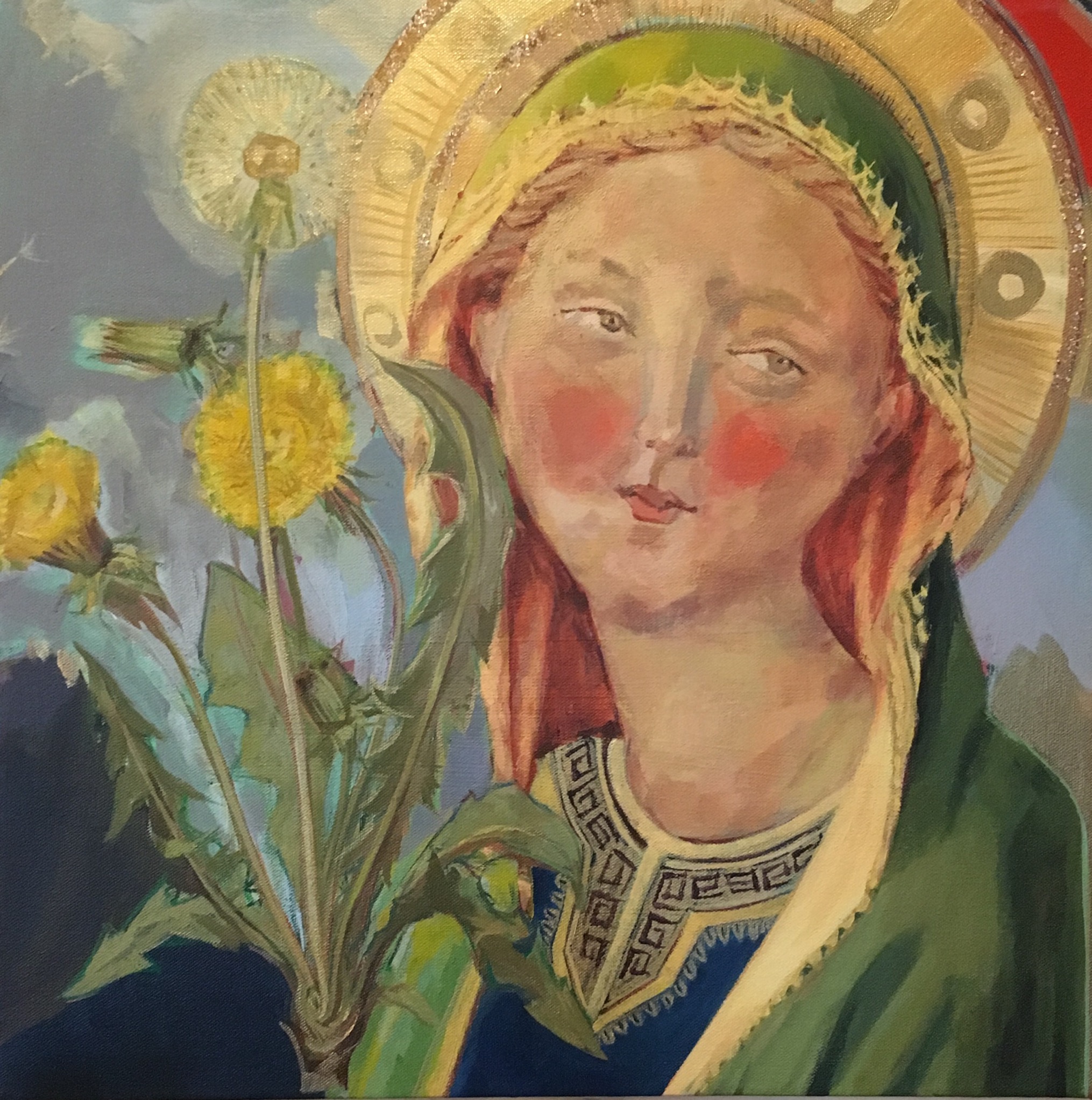 "Witness (after Fra Angelico)" 20"x20"