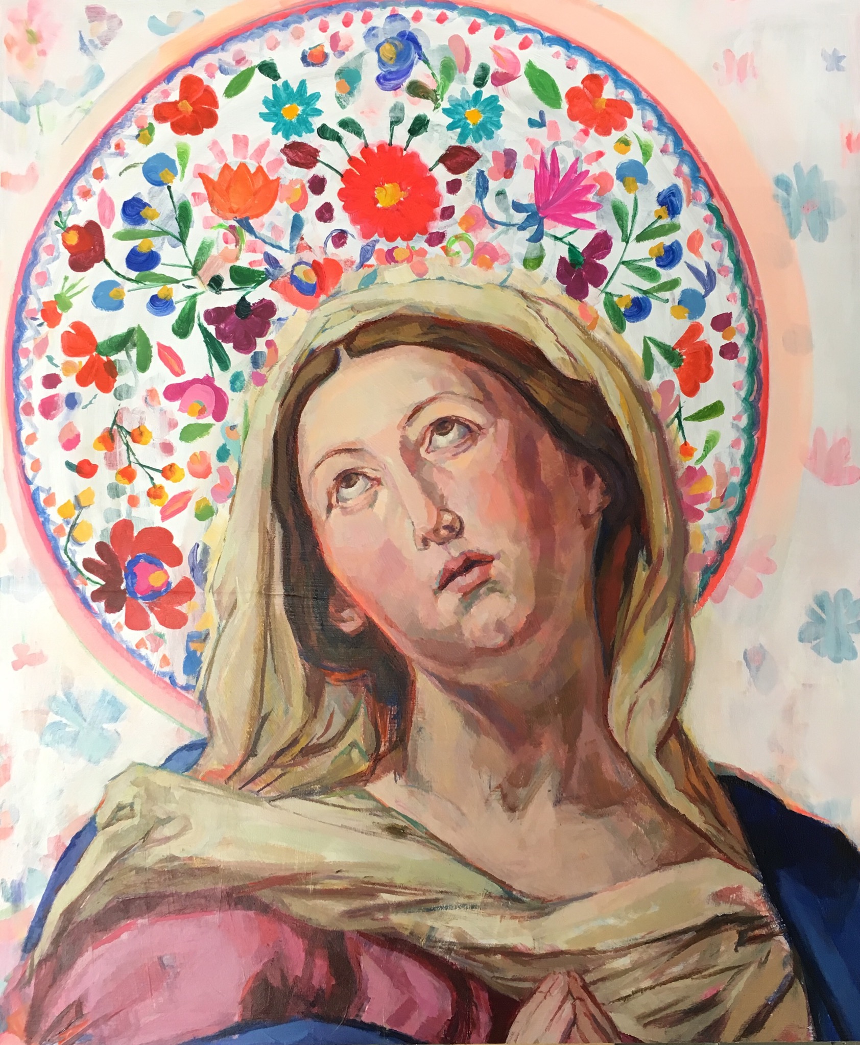 "Ave Maria (after Sassoferrato)" 20"x24"