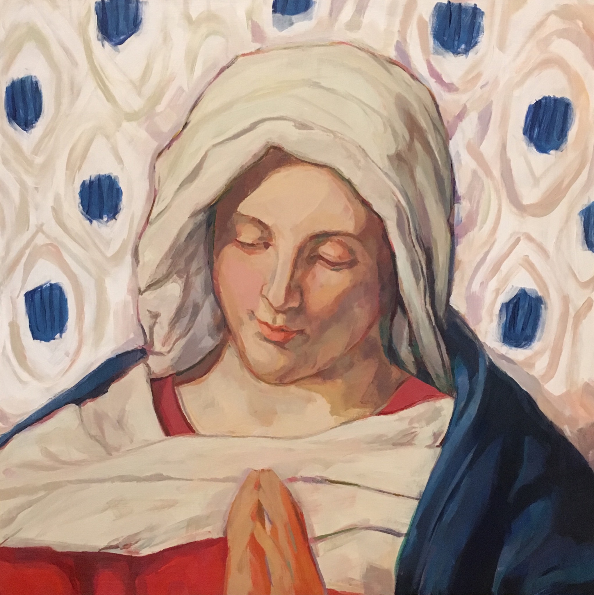"Amazing Grace (after Sassoferrato)" 20"x20"