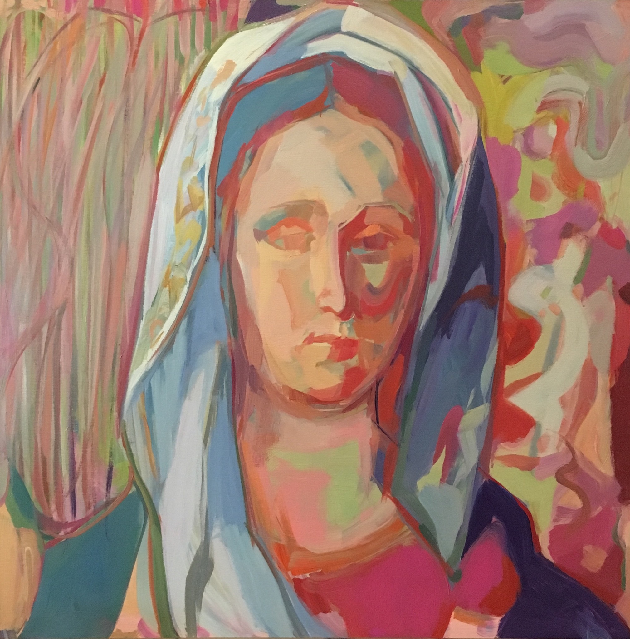 “Maiden Pure (after Bellini)” 20”x20”