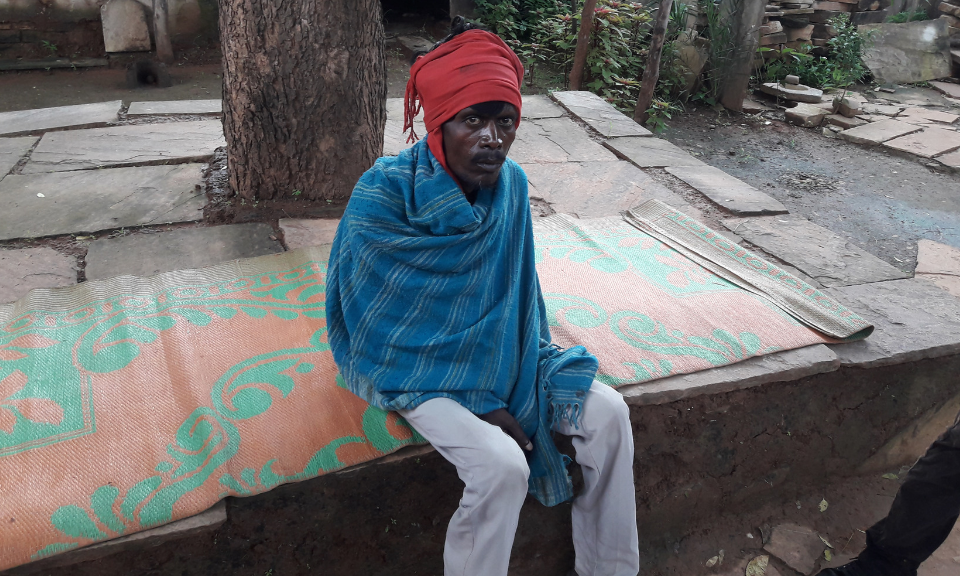 Silicosis patient Keshu, pictured here, left his quarry mining job 12 years ago following the deaths of two of his coworkers who had experienced similar symptoms to him. Doctors misdiagnosed him with tuberculosis and made him take antibiotics for years, causing much unnecessary suffering. Keshu is permanently disabled as of 9 years ago. Photo by Inder Bisht, story courtesy of asia times.