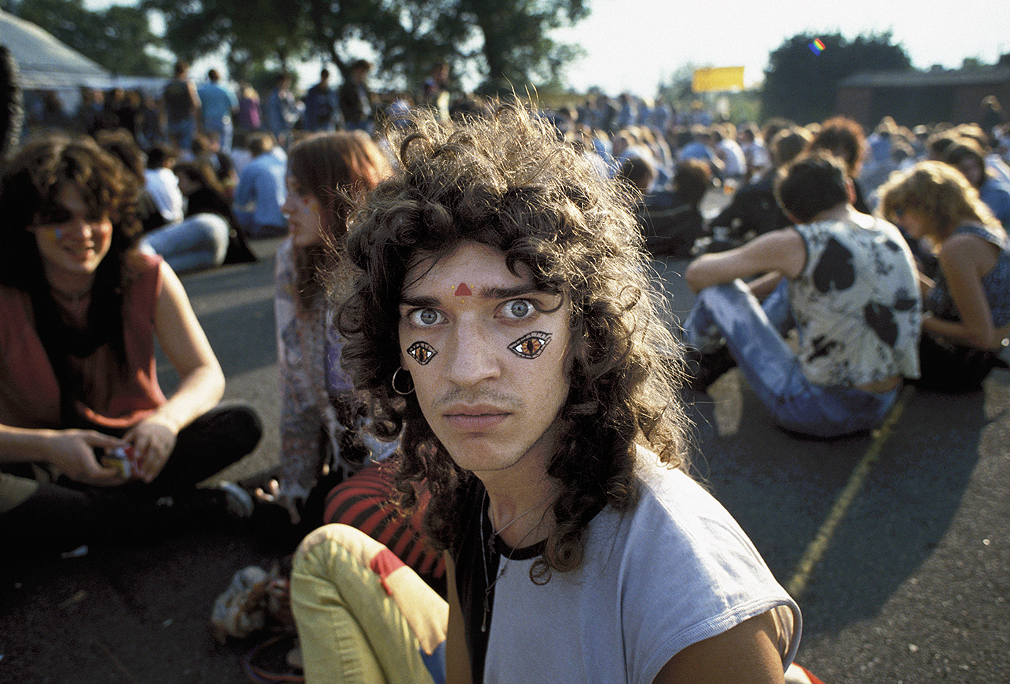 At the Acid Daze Festival, Finsbury Park 1987.