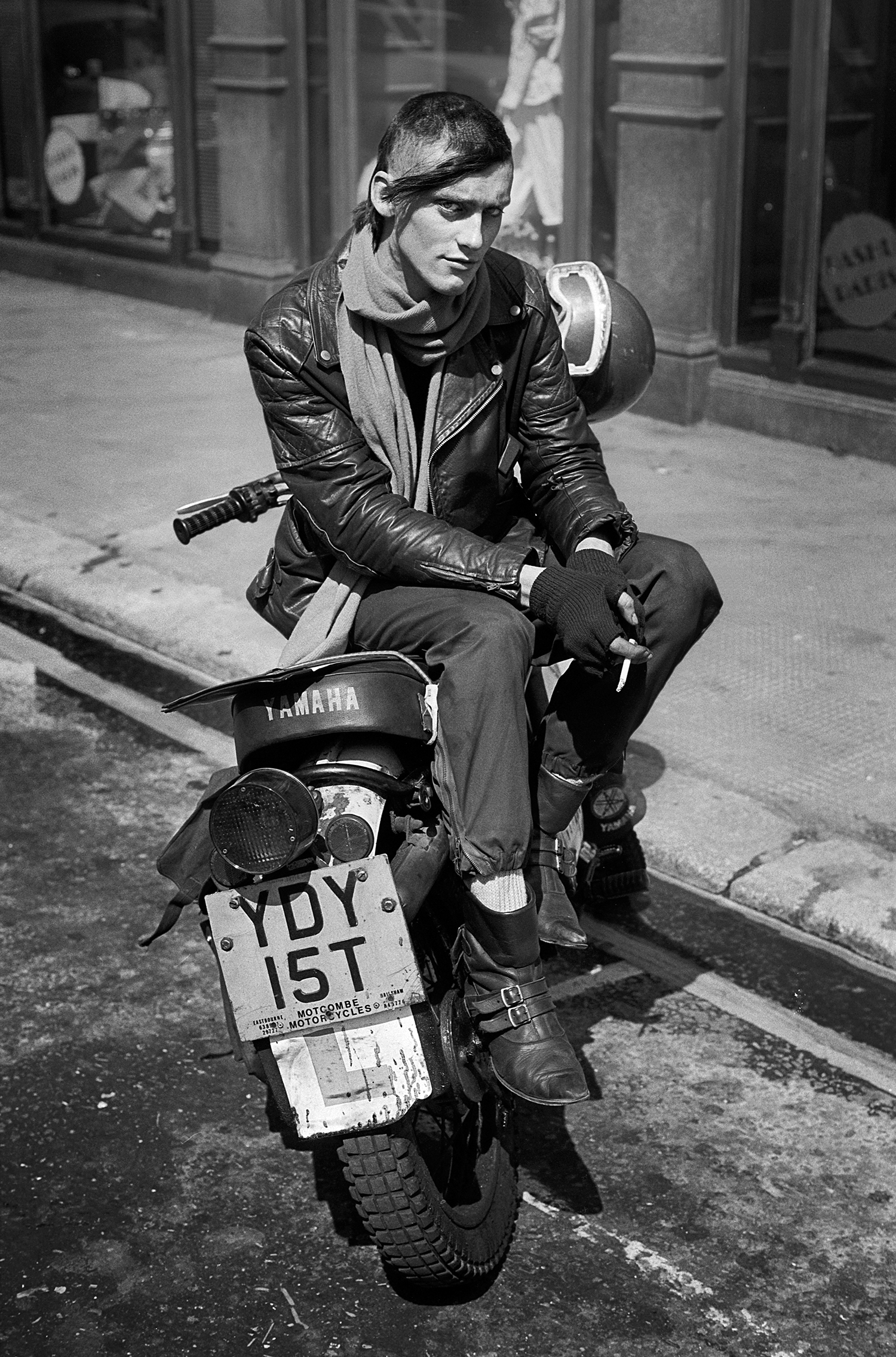 Bike messenger, Soho 1984.