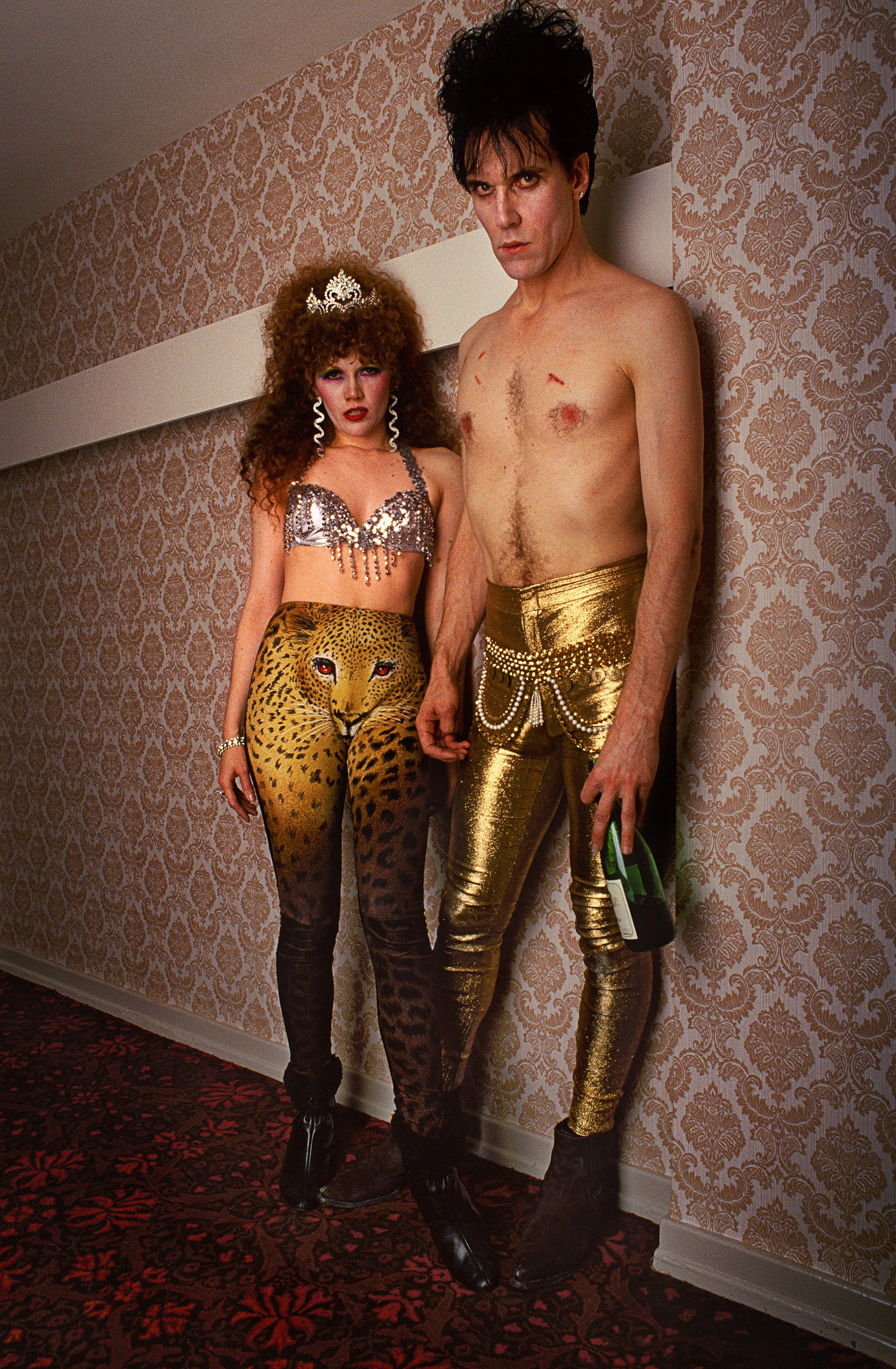 Ivy & Lux of The Cramps, Wolverhampton 1986.