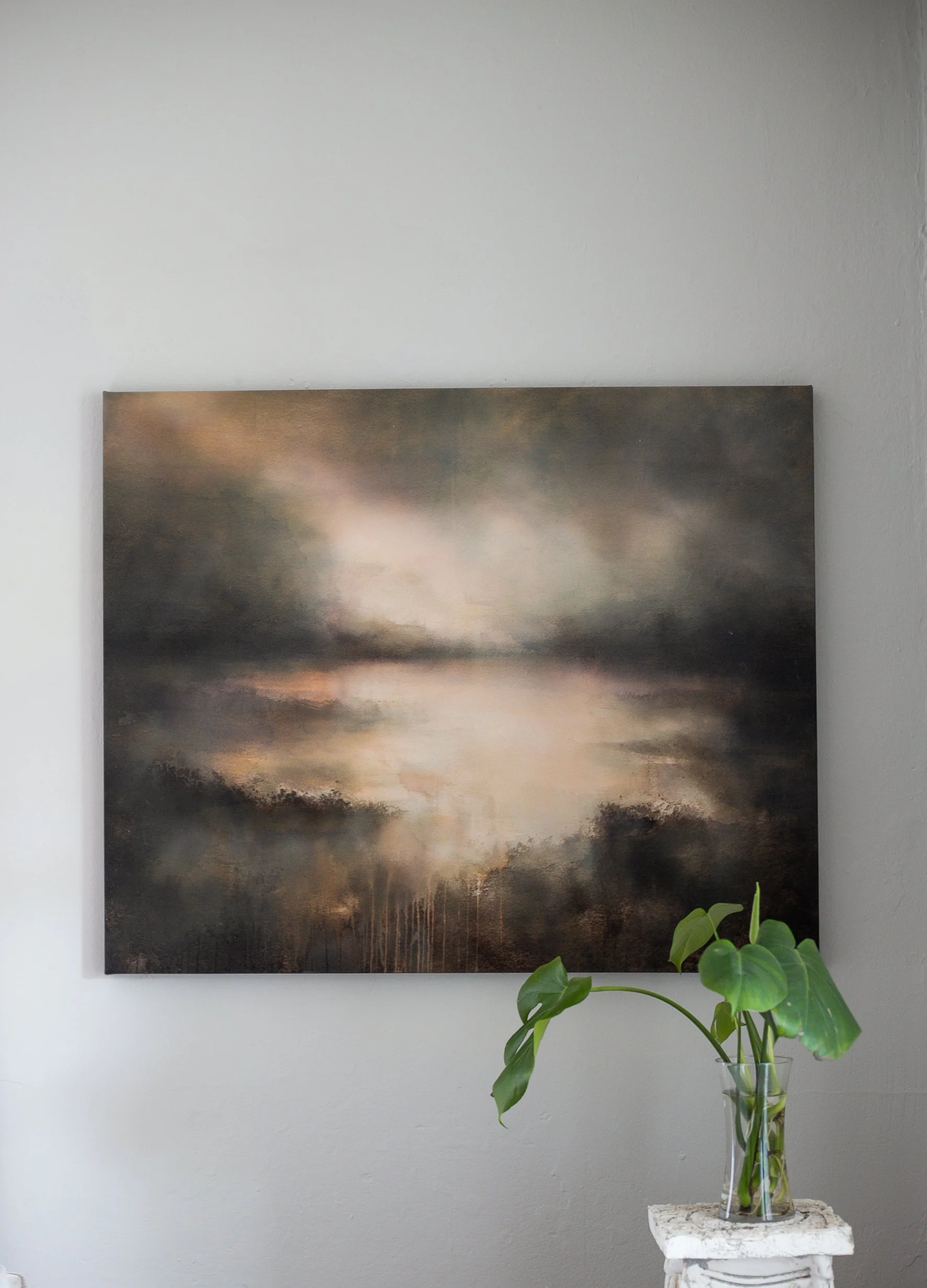 Ladder Towards the Sun, 36x44, 2025.jpg