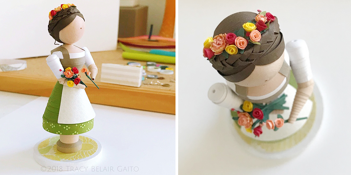 Single figurine custom designed in Dirndl