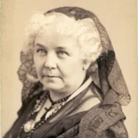 Stanton in middle age. Her hair turned white by her fifites.