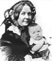 Stanton with one of her children. 