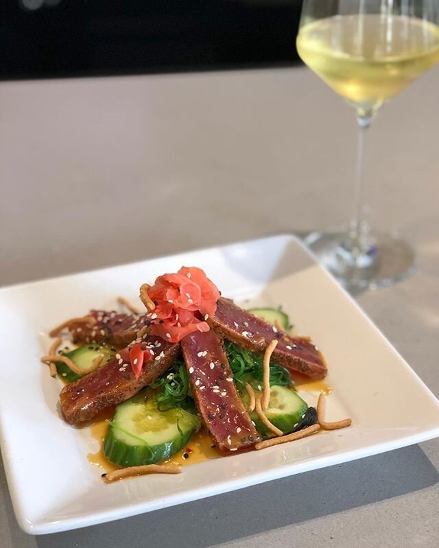 Chef Max in Watercolor added his own flare to the Ahi Tuna small plate with from-scratch Ponzu 🤤 #yum