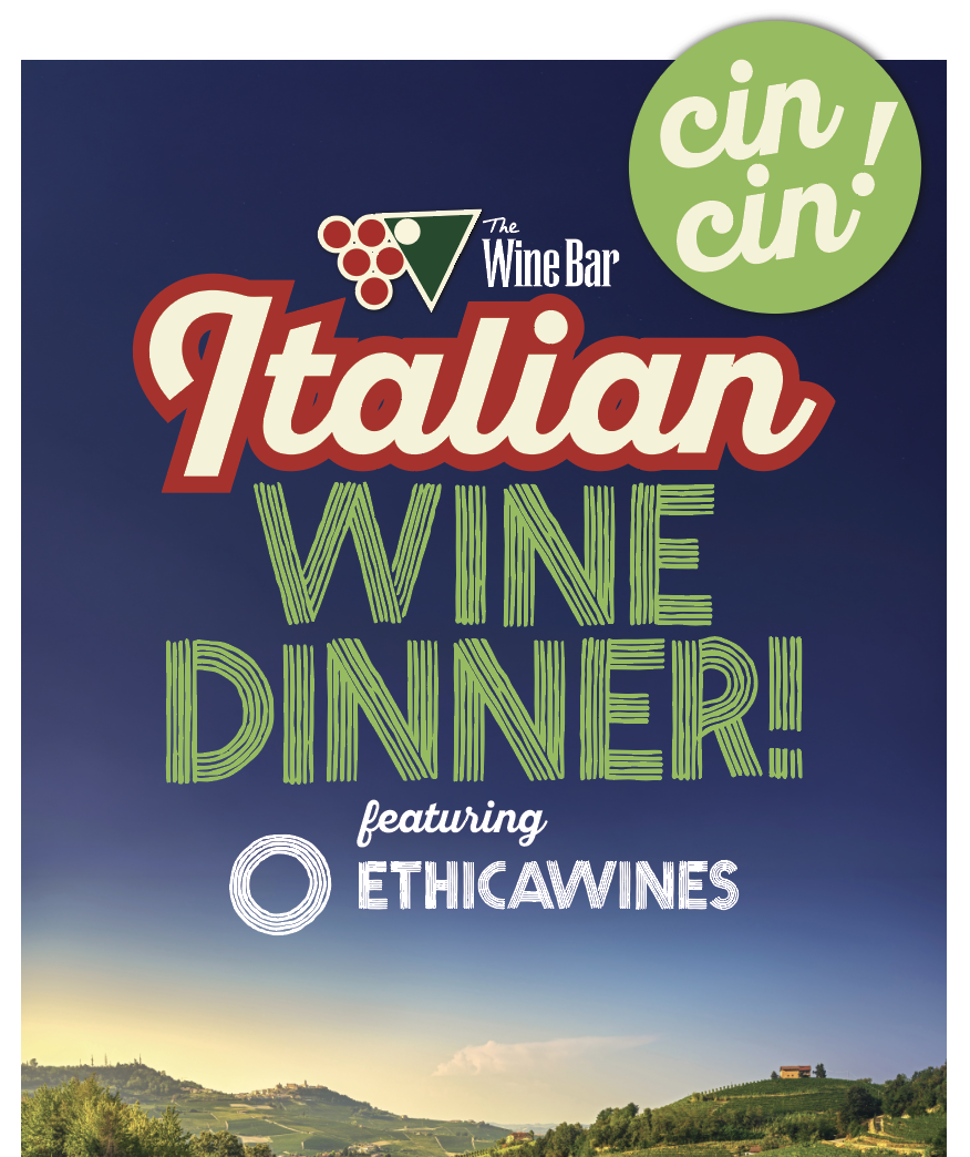 Italian Wine Dinner Italian Wine Month at The Wine Bar