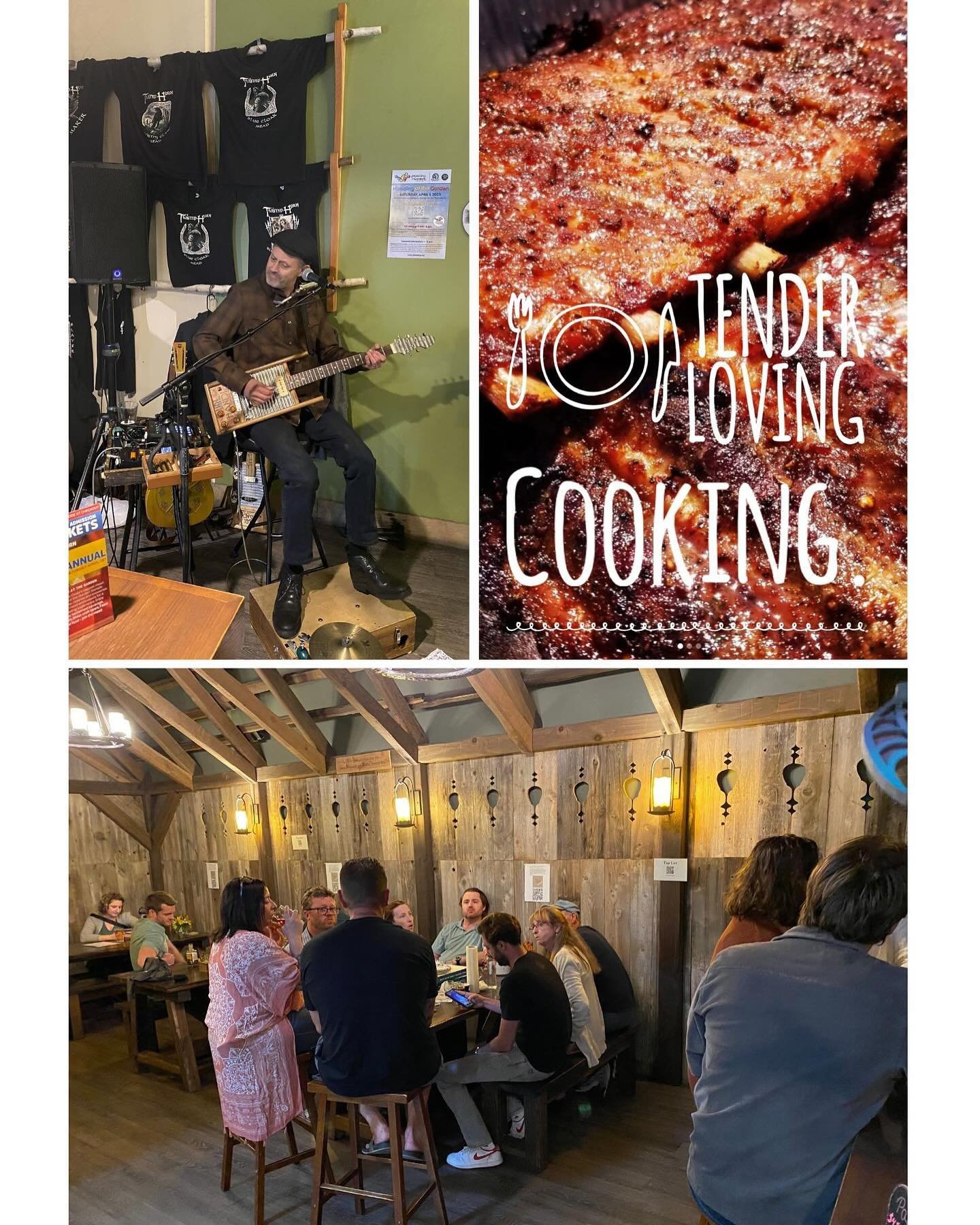 Got a good pairing tonight at TH. @nathandjamesmusic will be putting on an awesome Blues/Bluegrass show Just for you while @tenderlovingcooking2023 will be bringing the New Orleans fusion food just for you. See you tonight! SK&Aring;L!!!