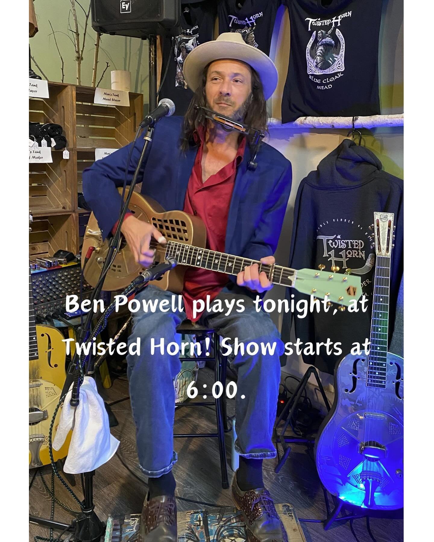 For your listening pleasure, @benpowellmusic will be here punching out some of the fines blues &amp; bluegrass that can be found. Unfortunately, Flux Tacos will not be here to serve, so let us feed you or bring in your own fav. SK&Aring;L!!!