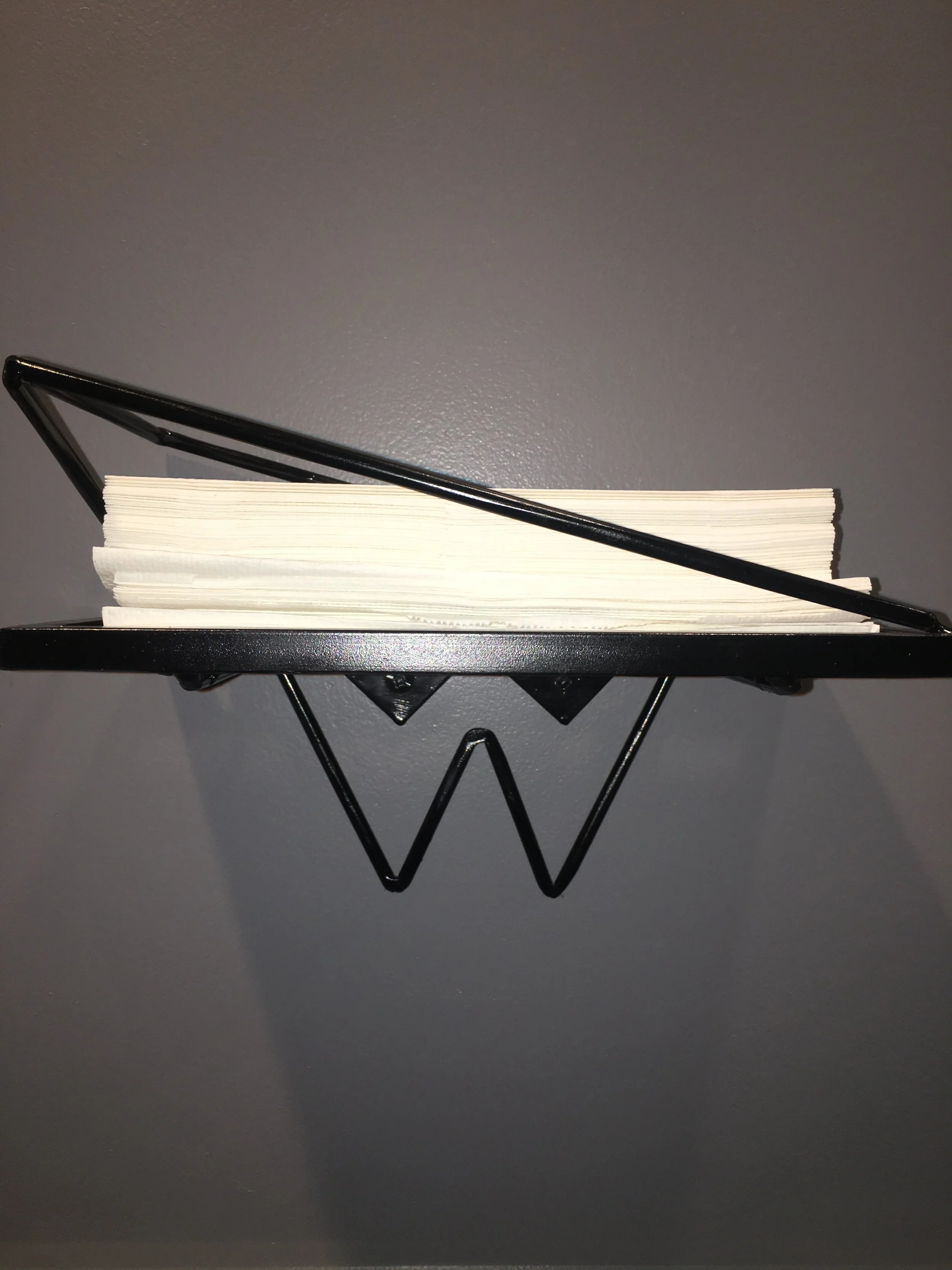 Custom Logo Steel Wall Mount Paper Towel Holder