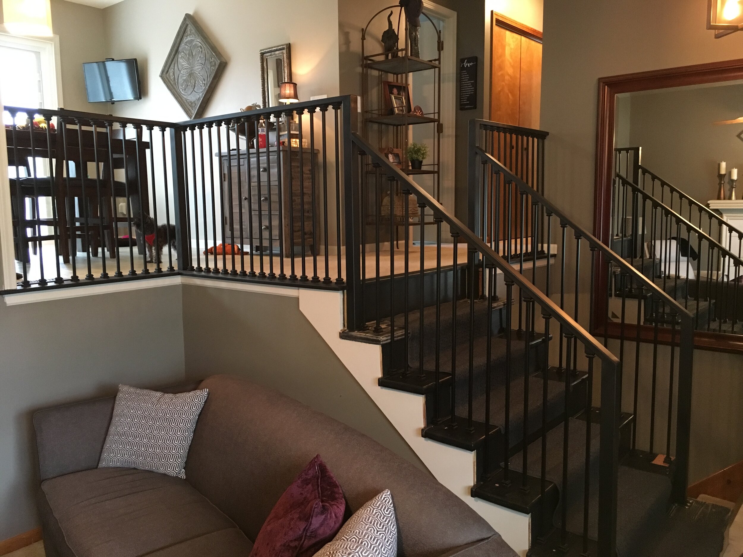Custom Steel Railing with Onsite Fabrication