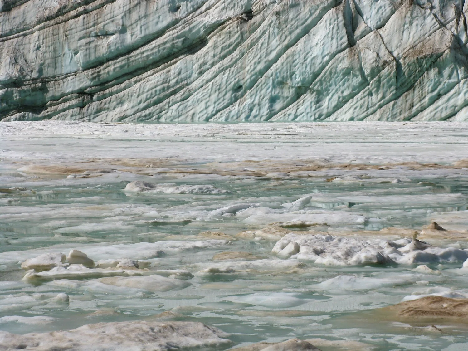  Glacial lake below Angel Glacier, Alberta.&nbsp; 2011 