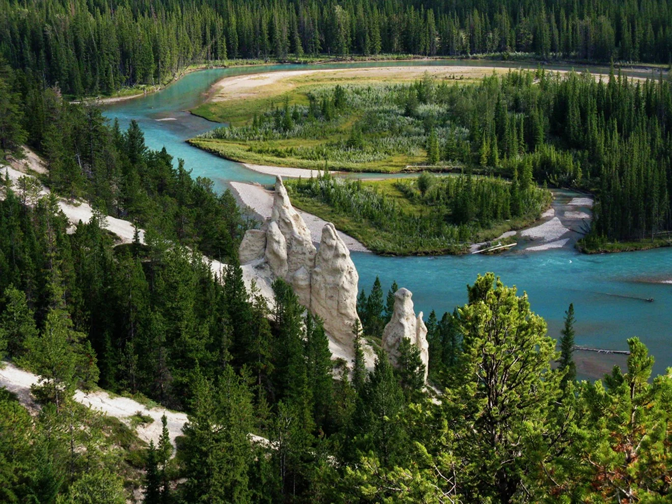  Hoodoos near Banff, British Columbia.&nbsp; 2010 
