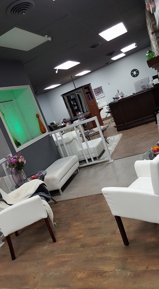 Studio B's salon entrance and welcome area is the place for you to ask for anything you might need to brighten your day. 