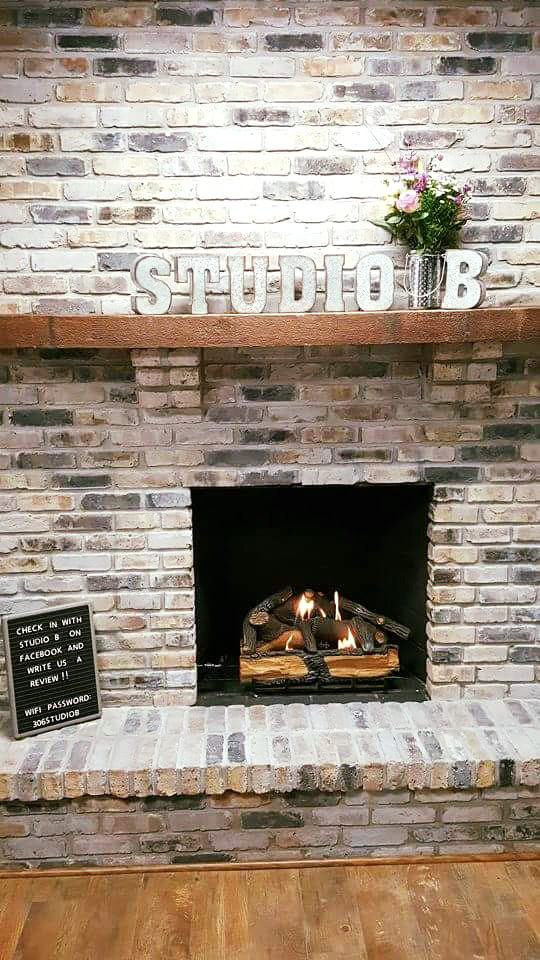 A working fireplace for those cold Ohio winters. 