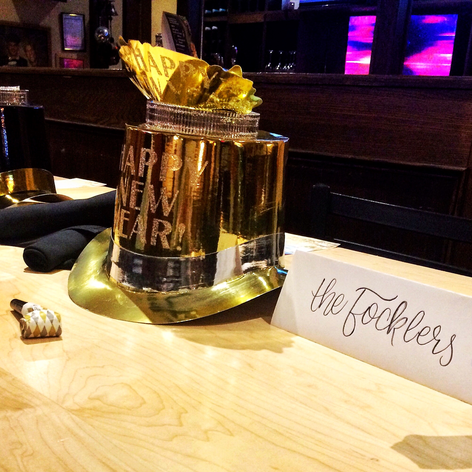  Placecards done for a New Years Eve event at a restaurant.&nbsp; 