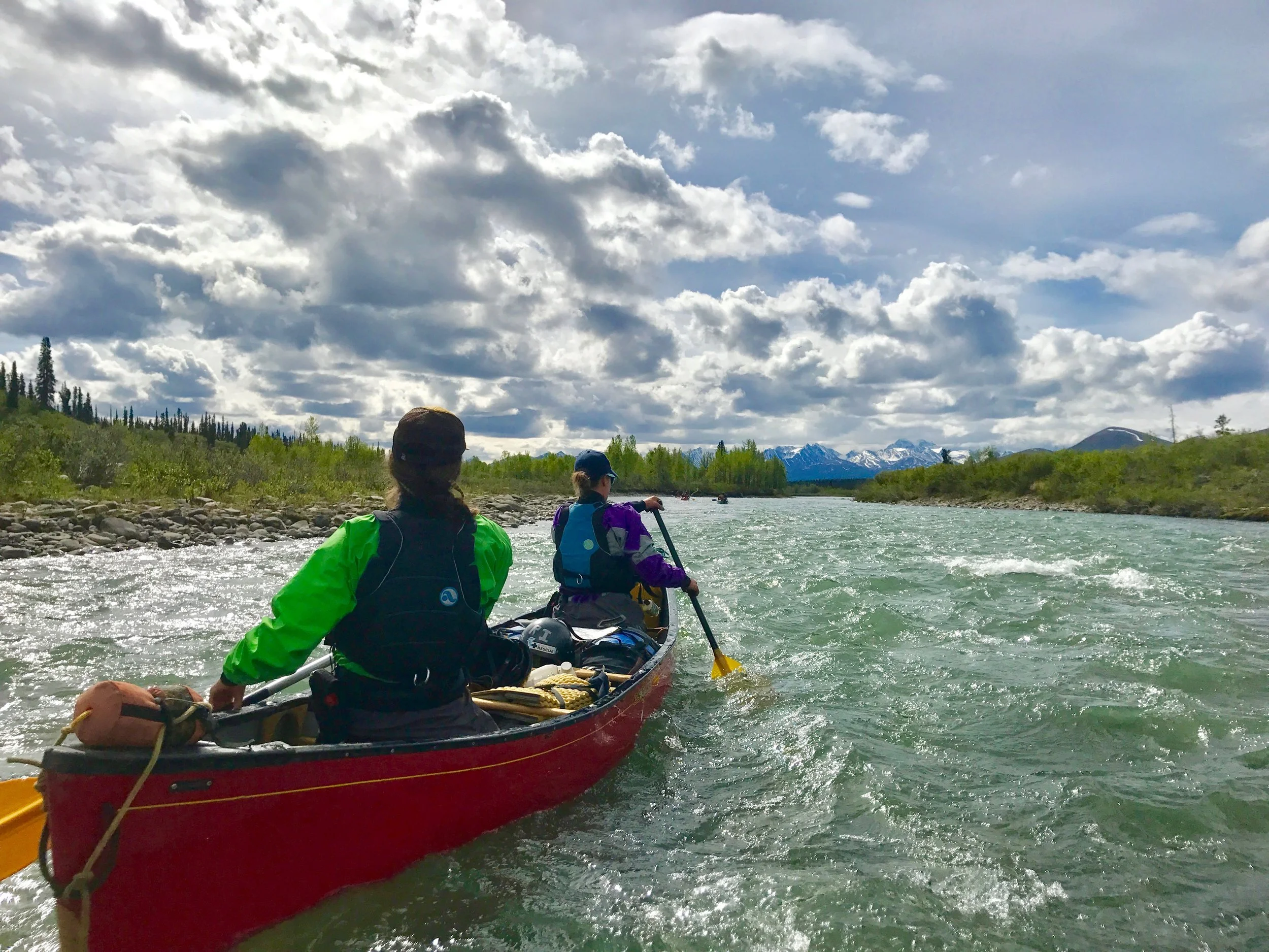 Paddling the upper Hess River. Photo: Emily Ledingham