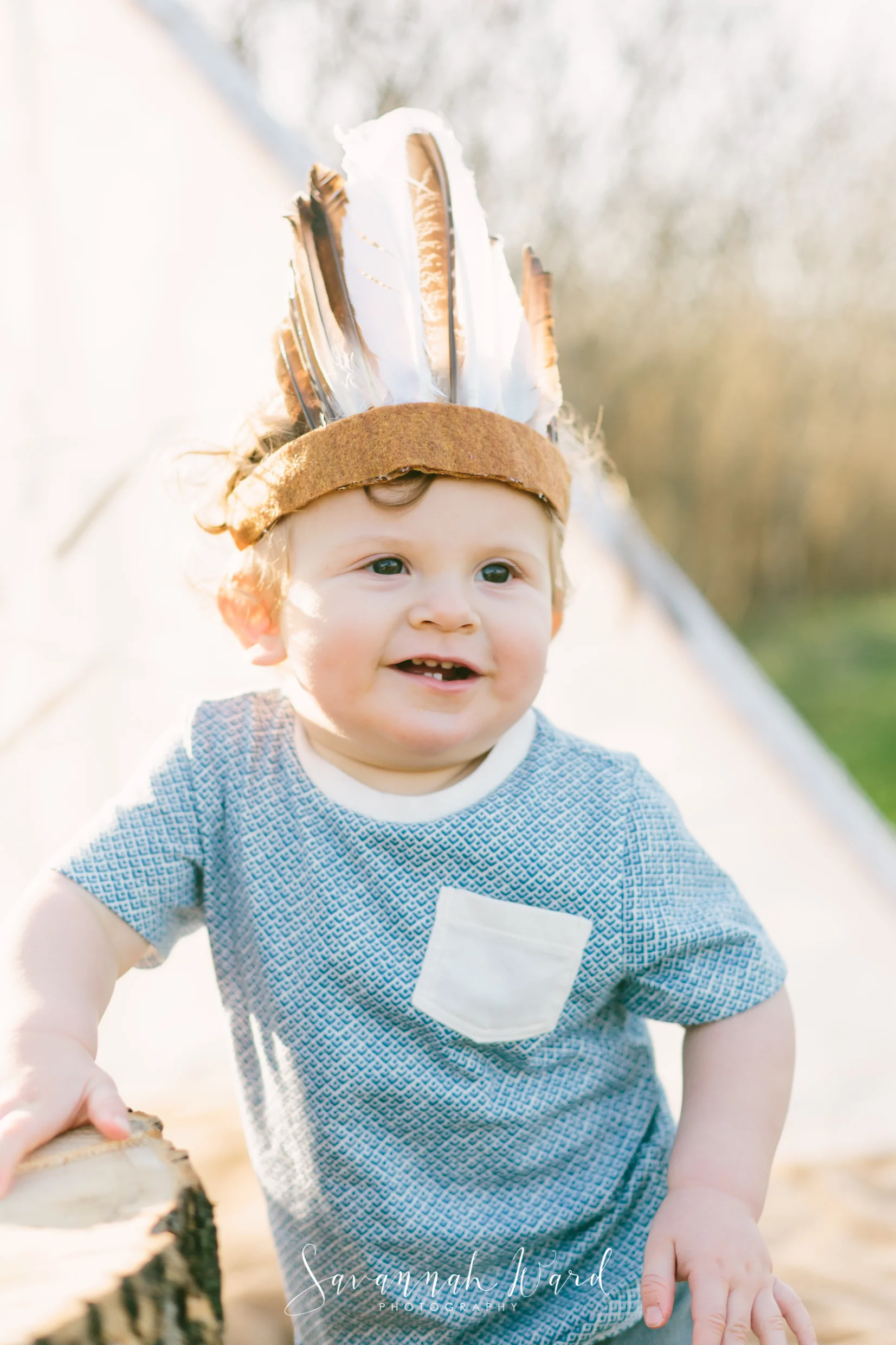 Noah's First Birthday - Little Indian Cake Smash Session