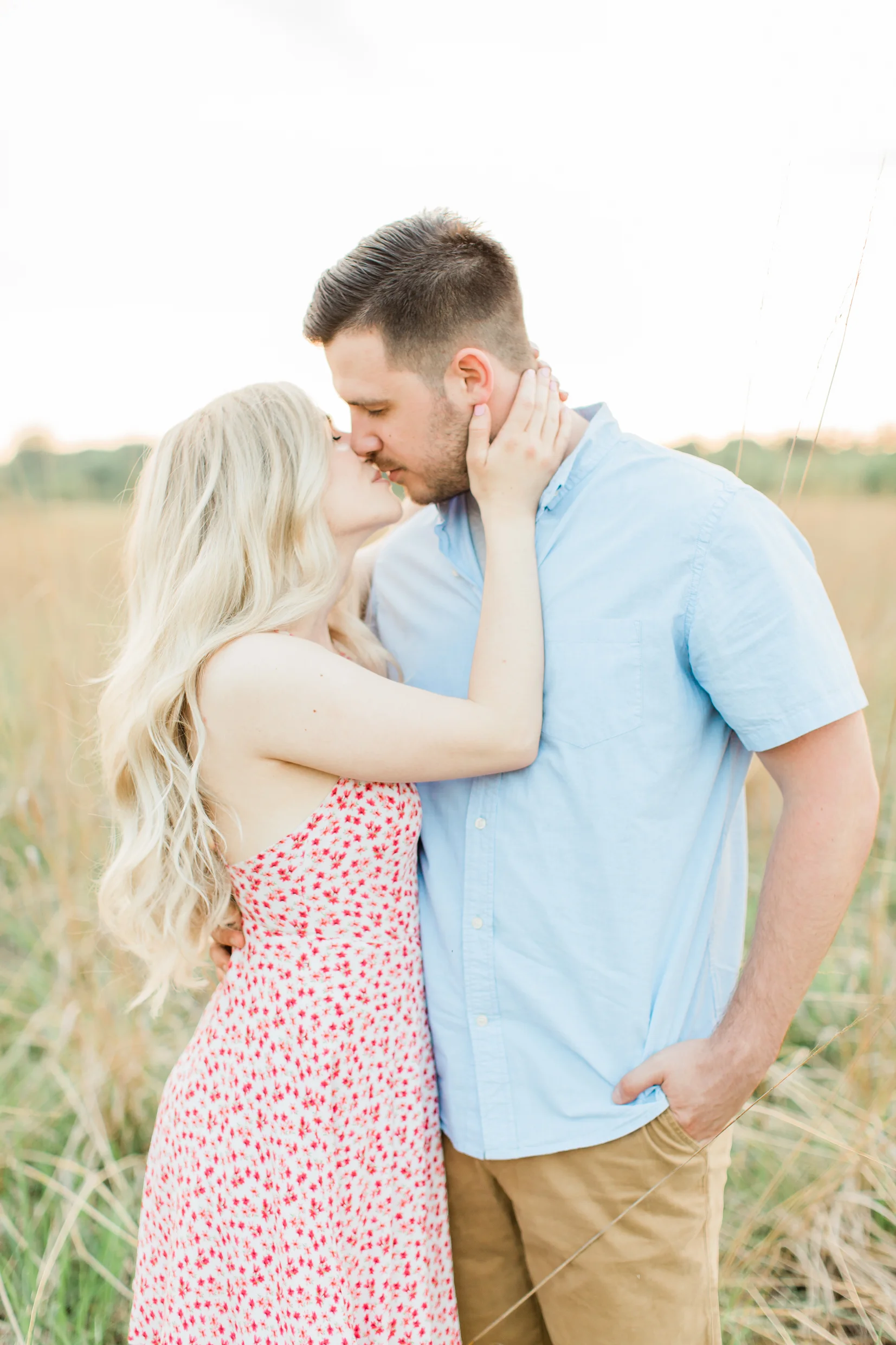 Katie & Mike - A Romantic Golden Hour Engagement Session - Columbus, Ohio Wedding Photographer