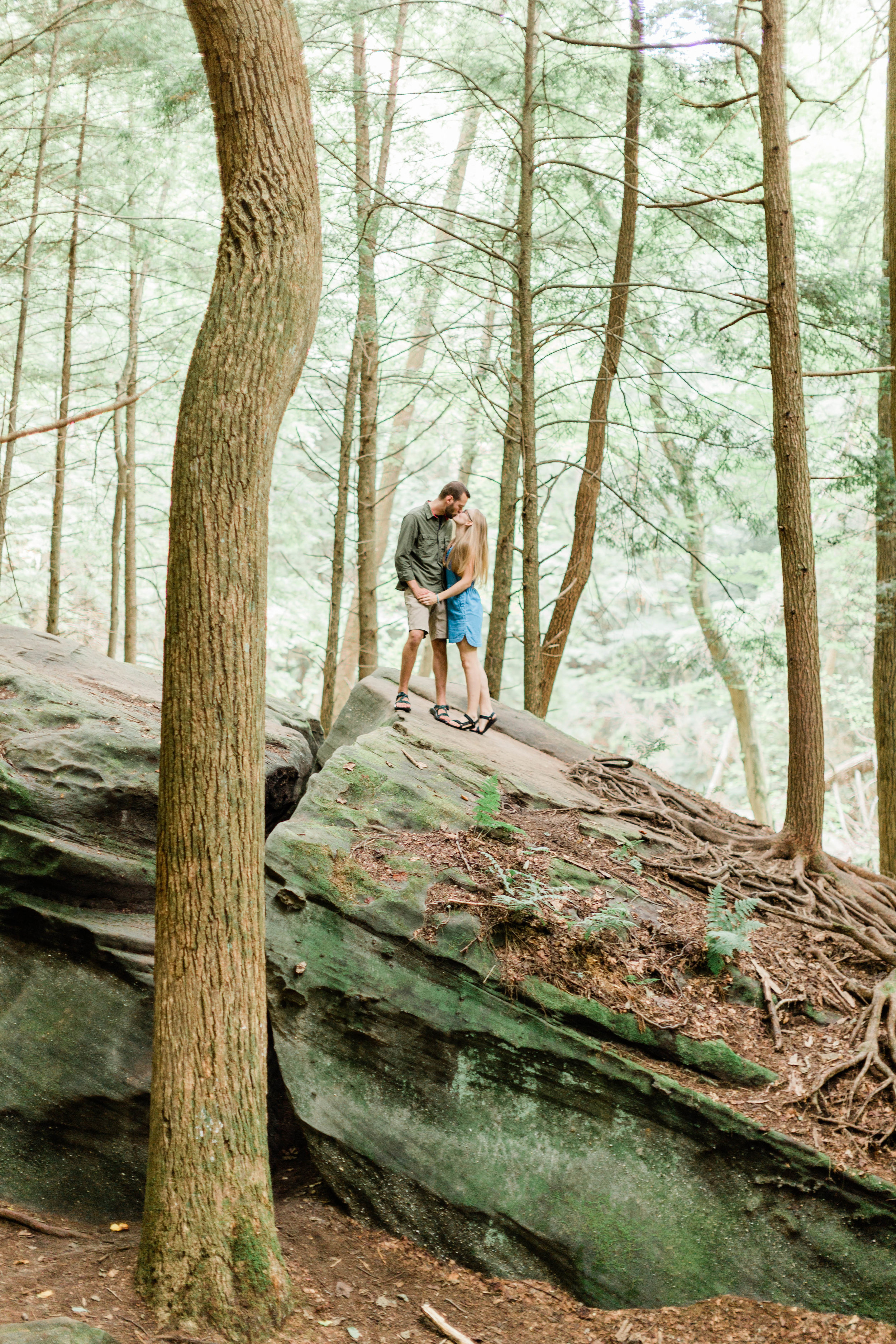 Ally & Casey - A Hocking Hills Engagement Session, Columbus Ohio Photographer