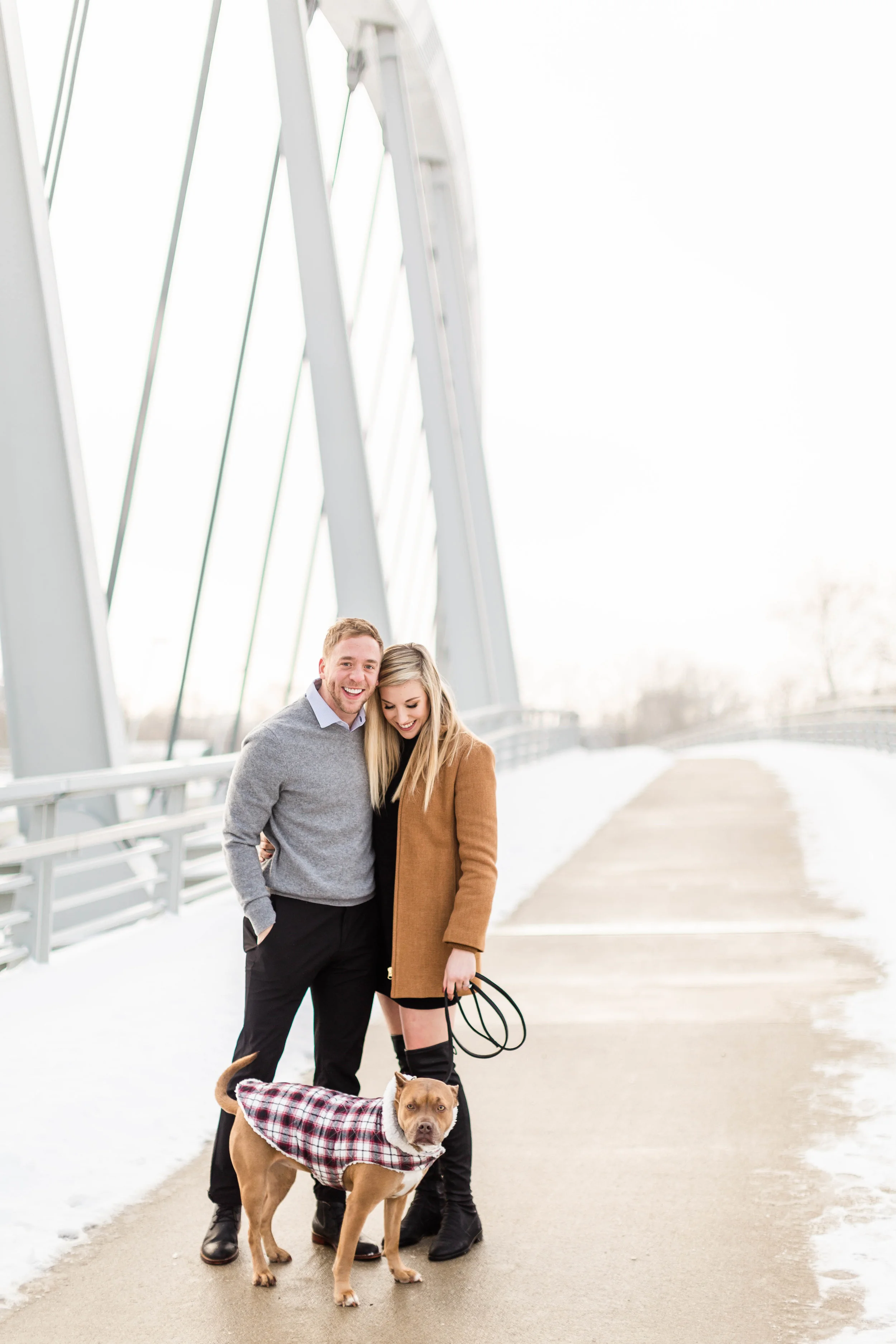 Kayla &amp; Ryan - A Snowy Downtown Columbus Engagement - Columbus, Ohio Wedding Photographer