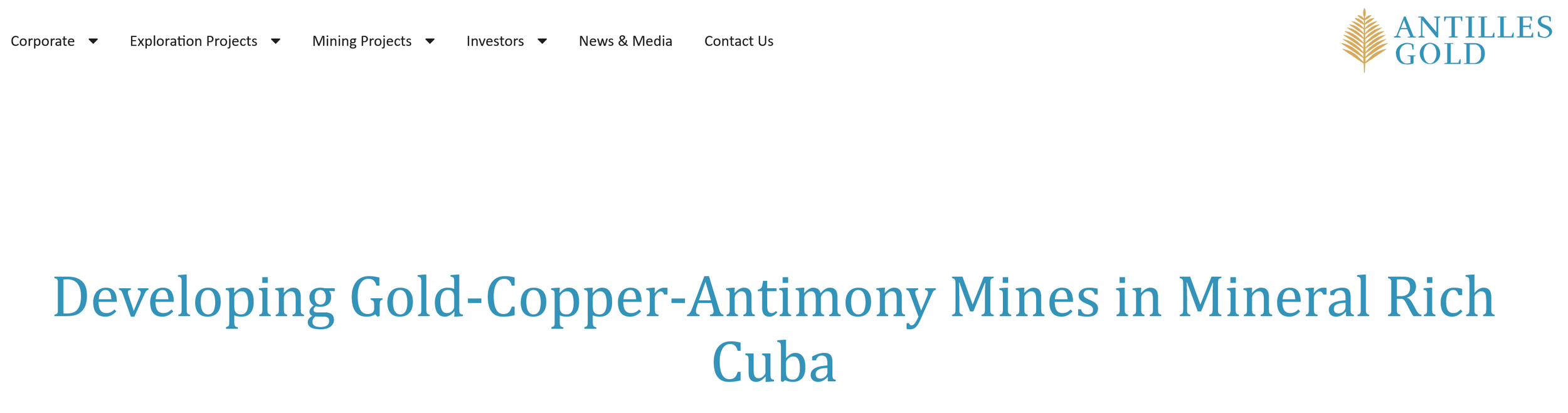 Can Antilles Gold Of Australia Convince The Trump-Vance Administration And Government Of Cuba To Restructure Company Operations And Assets In Cuba?&nbsp;