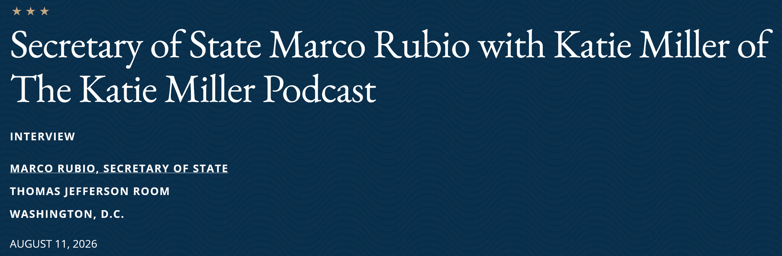 For U.S.Secretary Of State Marco Rubio, Change In Cuba Seems More Like Pouring Ketchup Than Pouring Rum