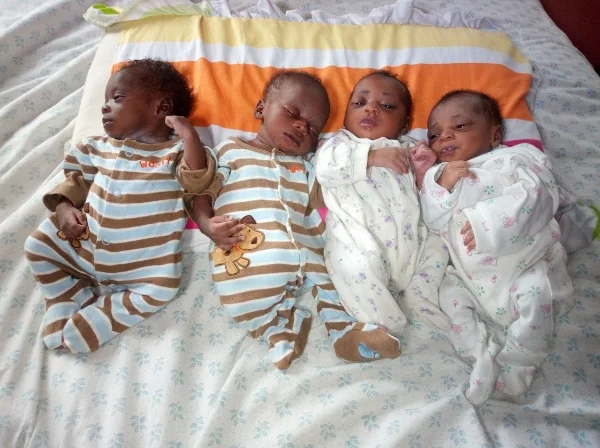 The two set of twins “the quads."