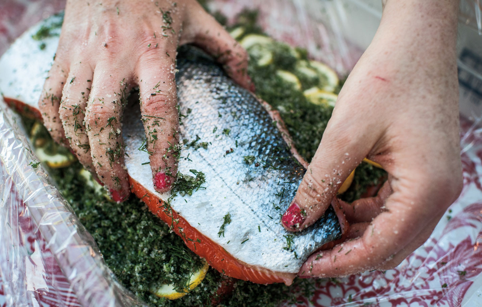 Salmon at the fourth event, photographed by James Collier.