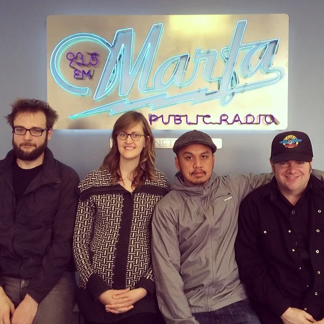 After the radio interview I set up in Marfa.