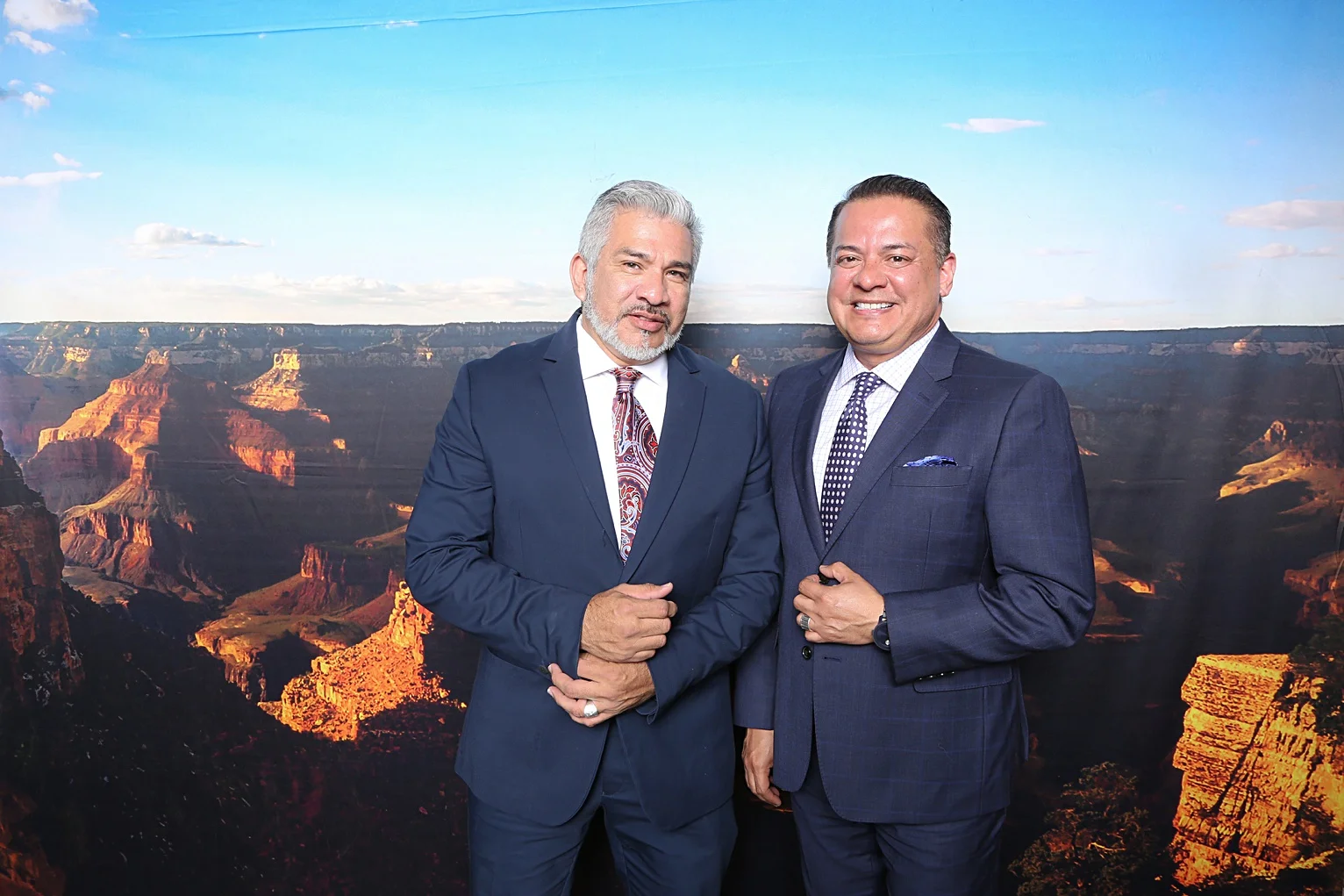 Corporate Event Dinner Photo Station, Grand Canyon Backdrop, Arizona Biltmore