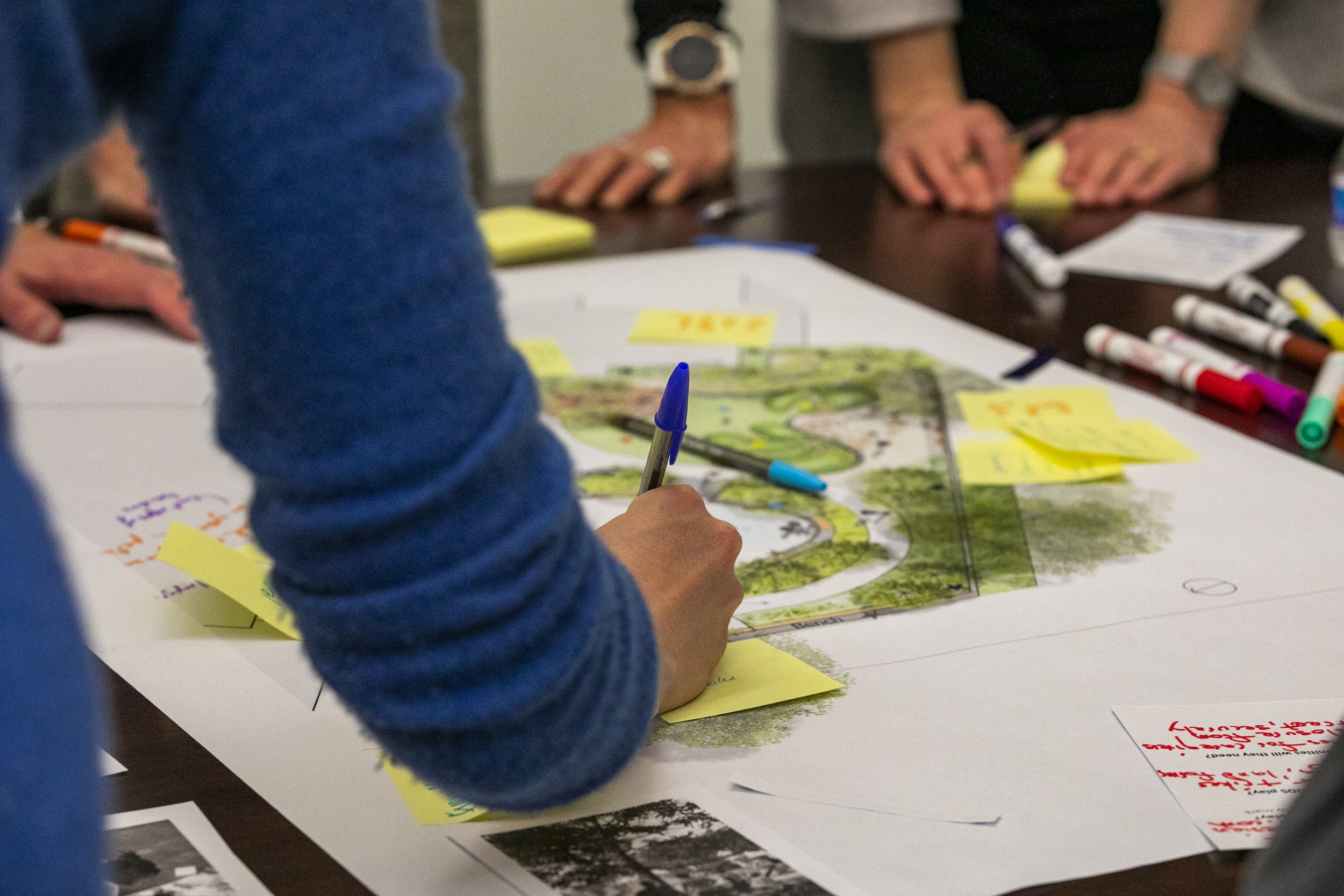 <h5>We Thrive through</h5><h4>Collaboration</h4><h5>And Working as a Team</h5>