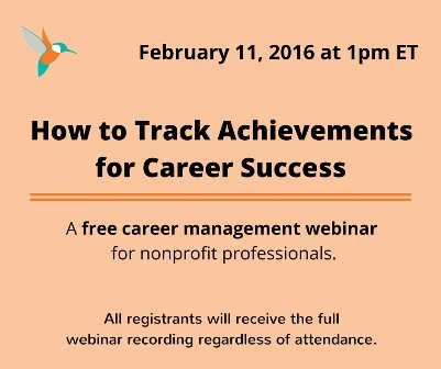 Webinar: How to Track Achievements for Career Success 