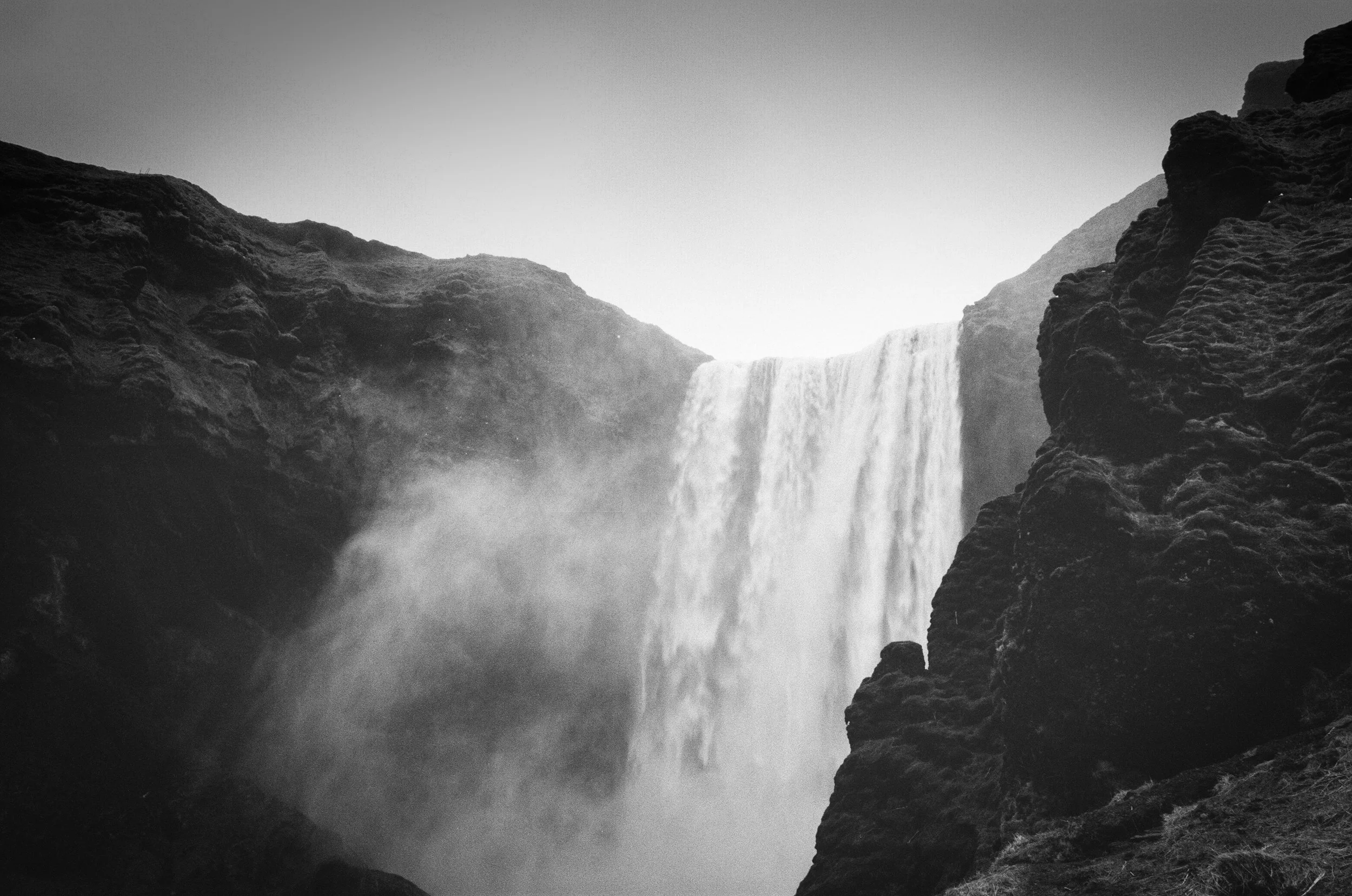 Skogafoss(Black and White Film)