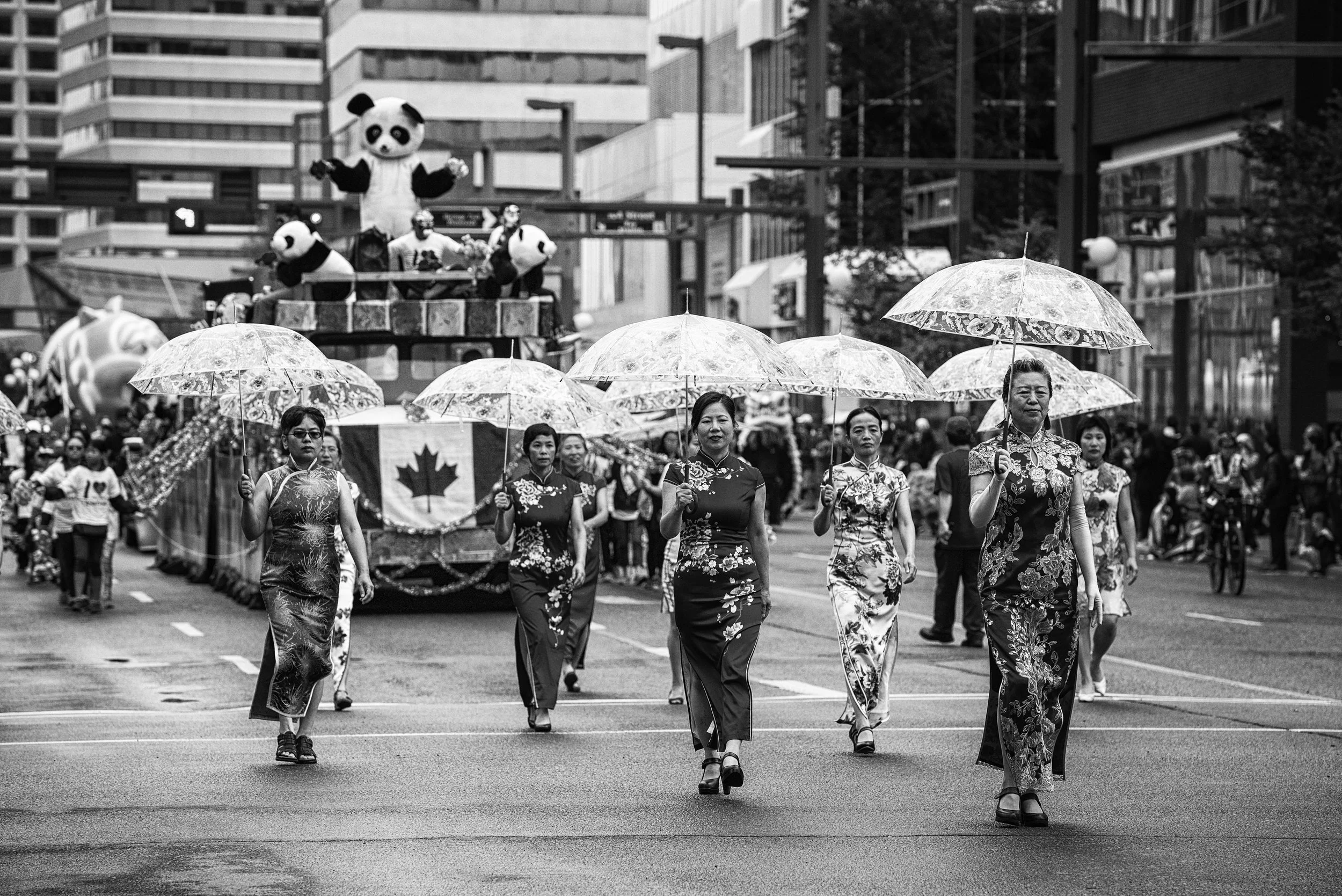 Members of the Chinese Community marching in Edmonton's K- Days Parade, Edmonton, Canada (2017)