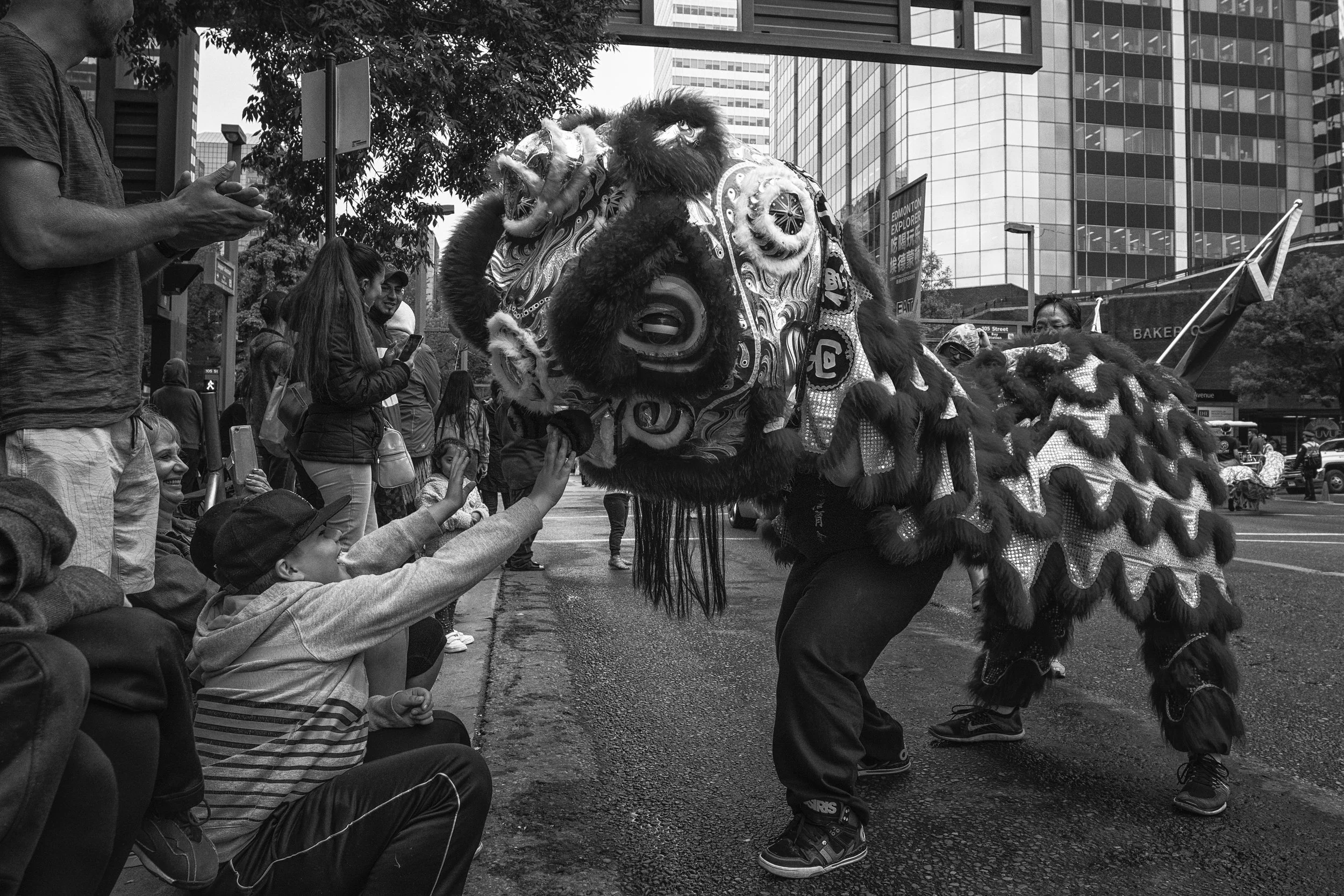Chinese Dragon Dancer at Edmonton K - Days Parade, Edmonton, Canada (2017)