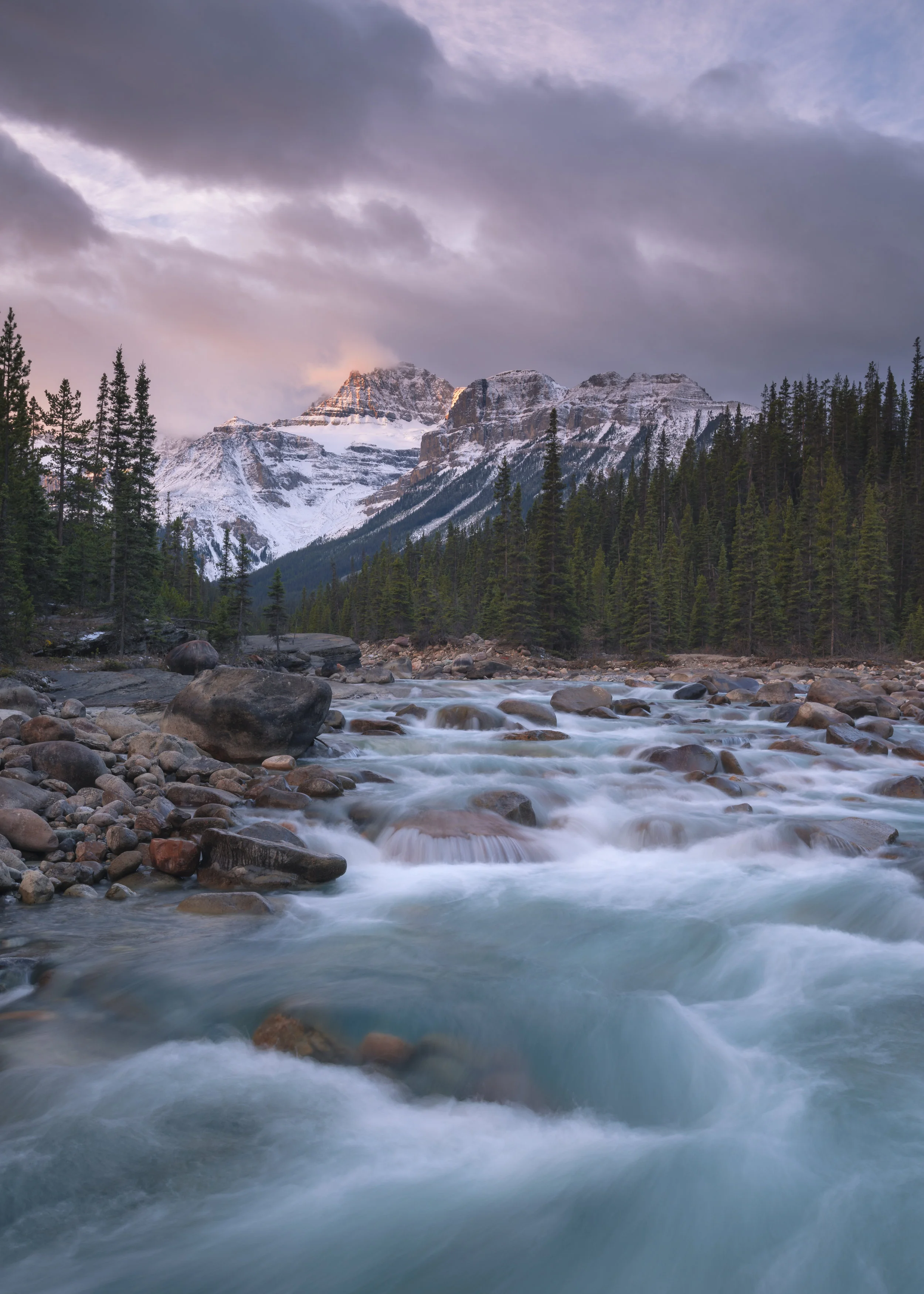 Mistaya Canyon Sunrise, Banff National Park